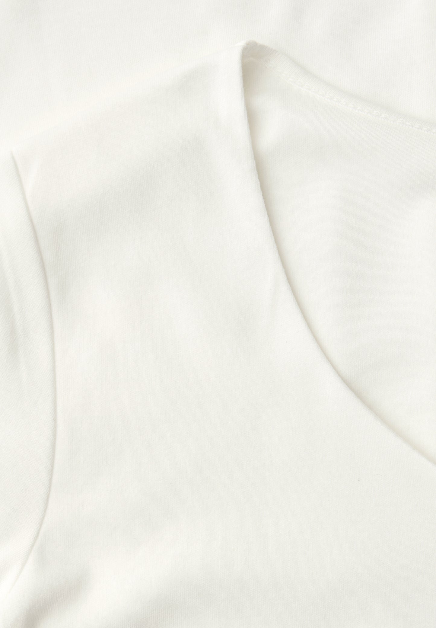 Street One - Basic T-Shirt mit Herzausschnitt - Farbe: off white