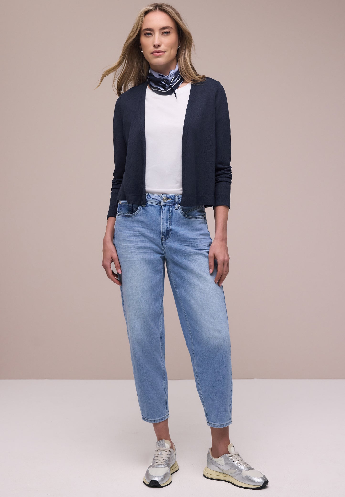 Street One - Langarm Jacke in offener Passform - Farbe: shadowed navy