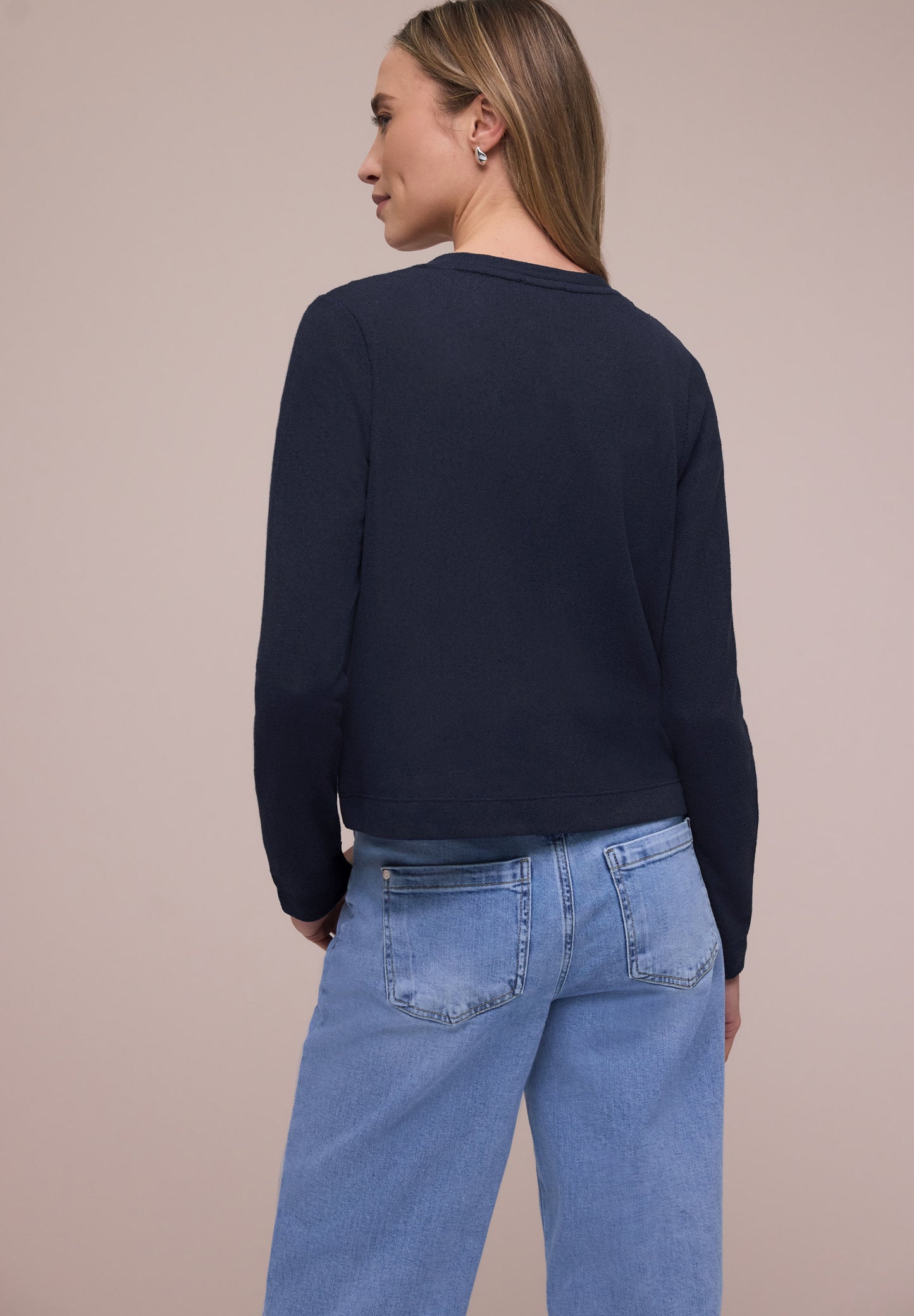 Street One - Langarm Jacke in offener Passform - Farbe: shadowed navy