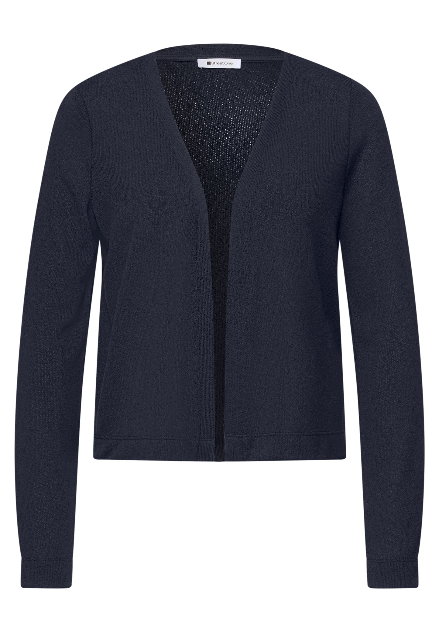 Street One - Langarm Jacke in offener Passform - Farbe: shadowed navy