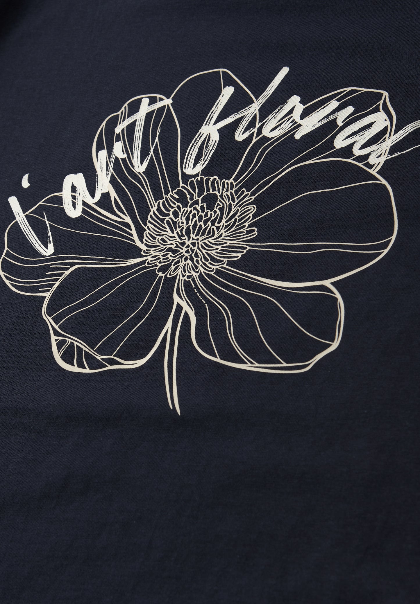 Street One - Kurzarm Shirt mit floralem Artwork - Farbe: shadowed navy