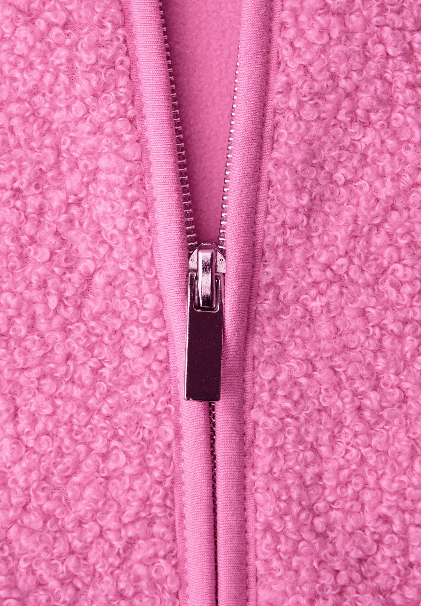 Street One - Weste mit V-Neck aus Teddy-Material - Farbe: ibis rose