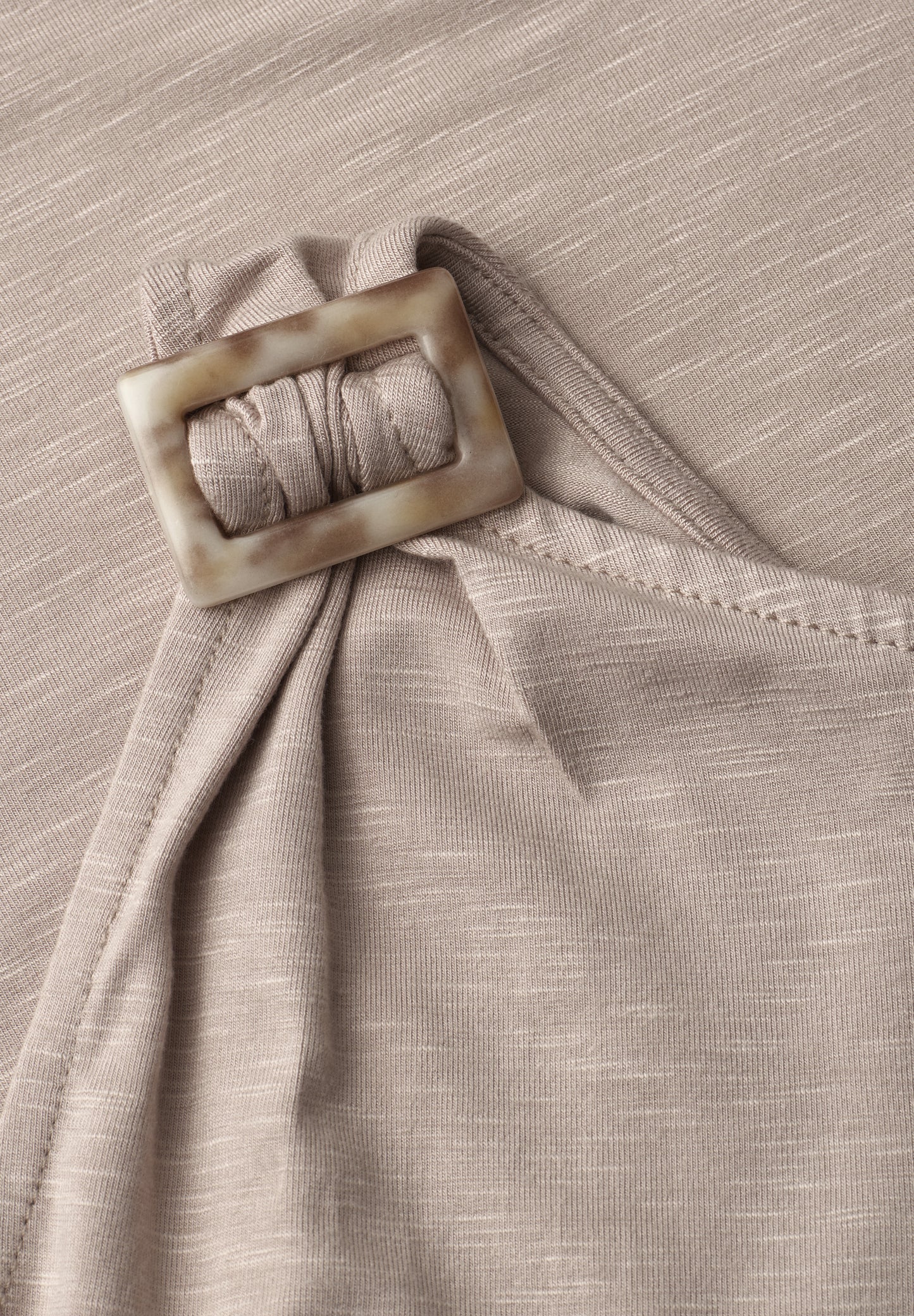 Street One - Top mit Rundhals und Schulterdetail - Farbe: clay sand