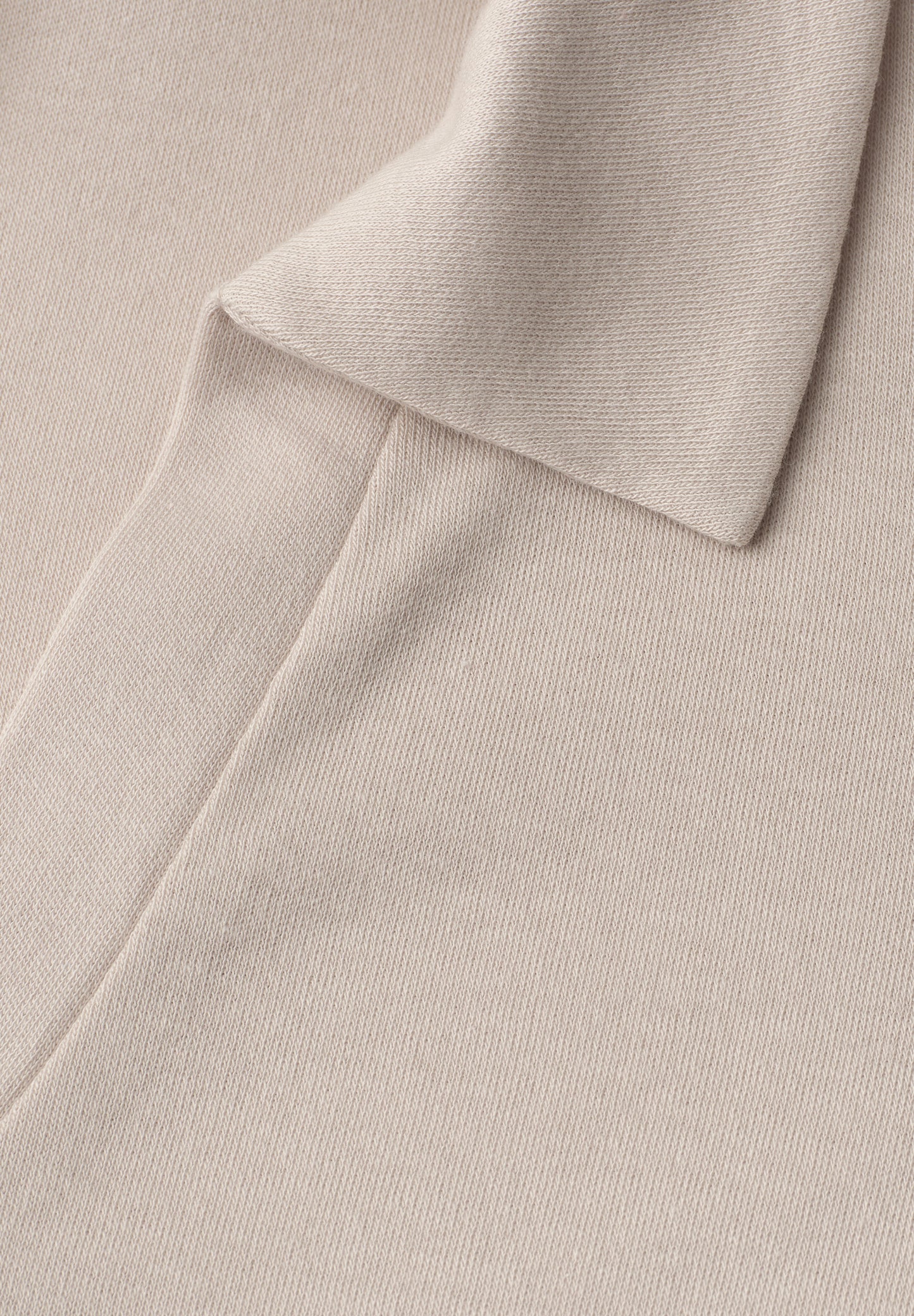 Street One - Dropped Shoulder Poloshirt mit Elastikbund - Farbe: clay sand