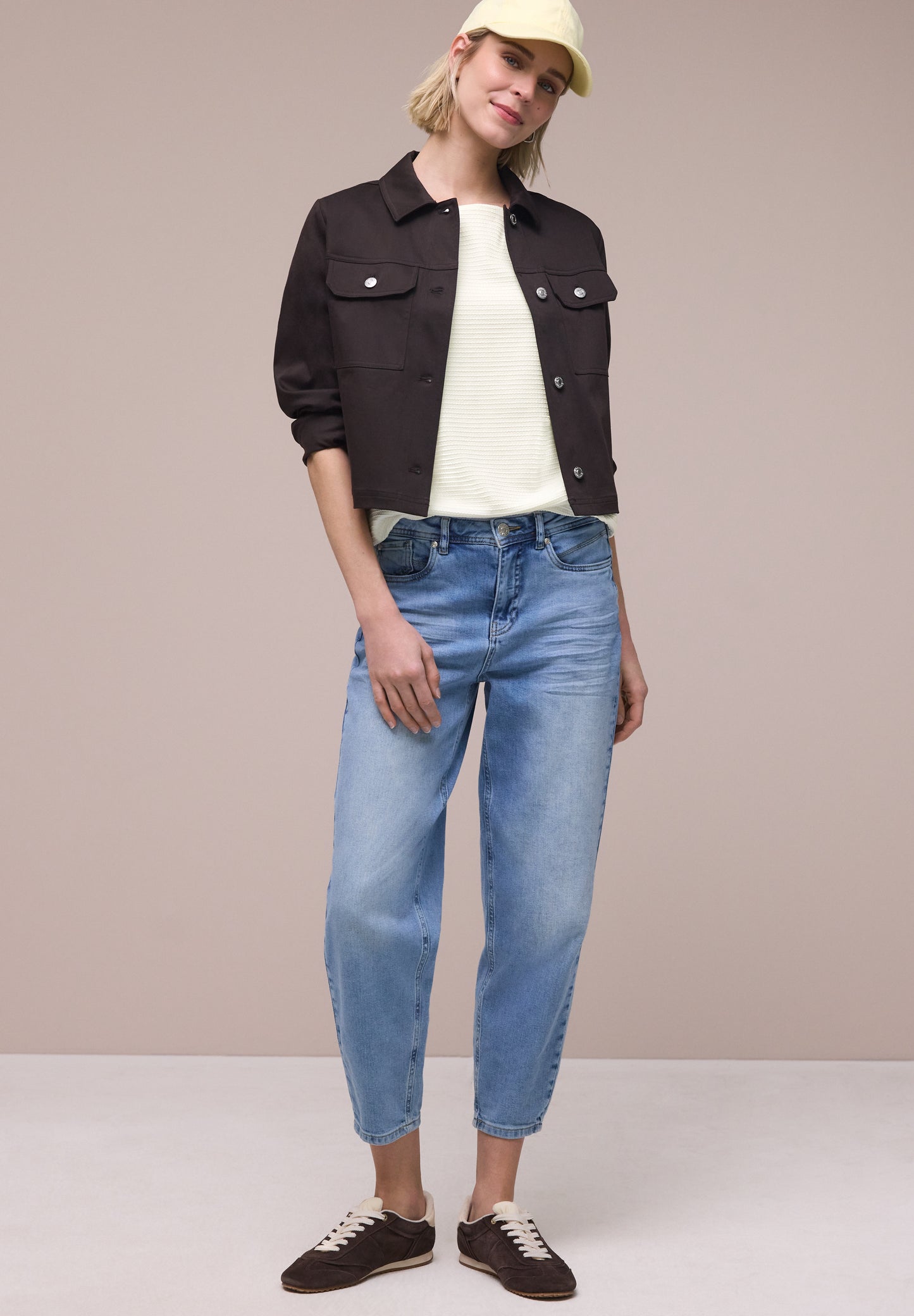 Street One - Dropped Shoulder Shirt mit Struktur - Farbe: off white
