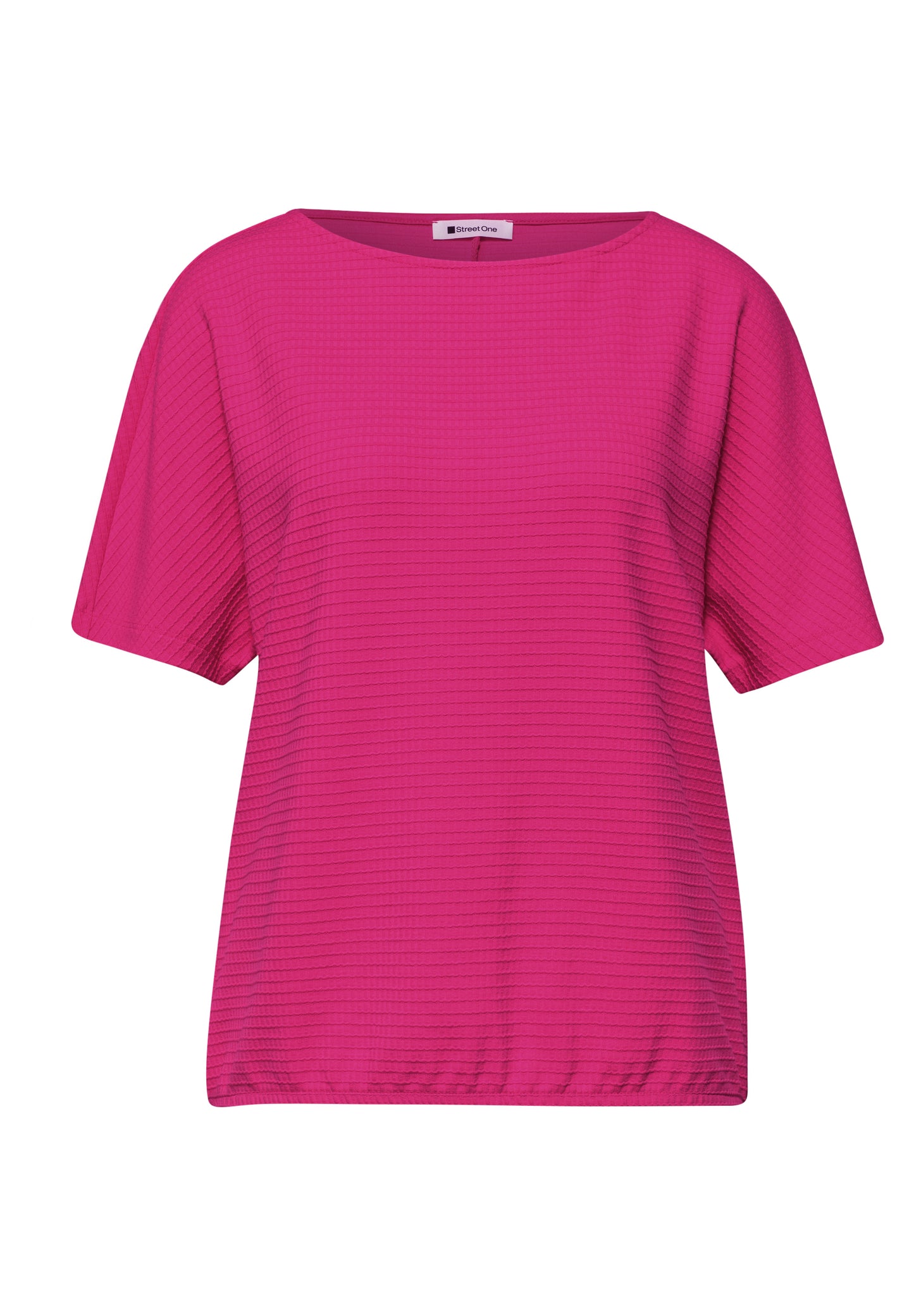 Street One - Dropped Shoulder Shirt mit Struktur - Farbe: magenta dream