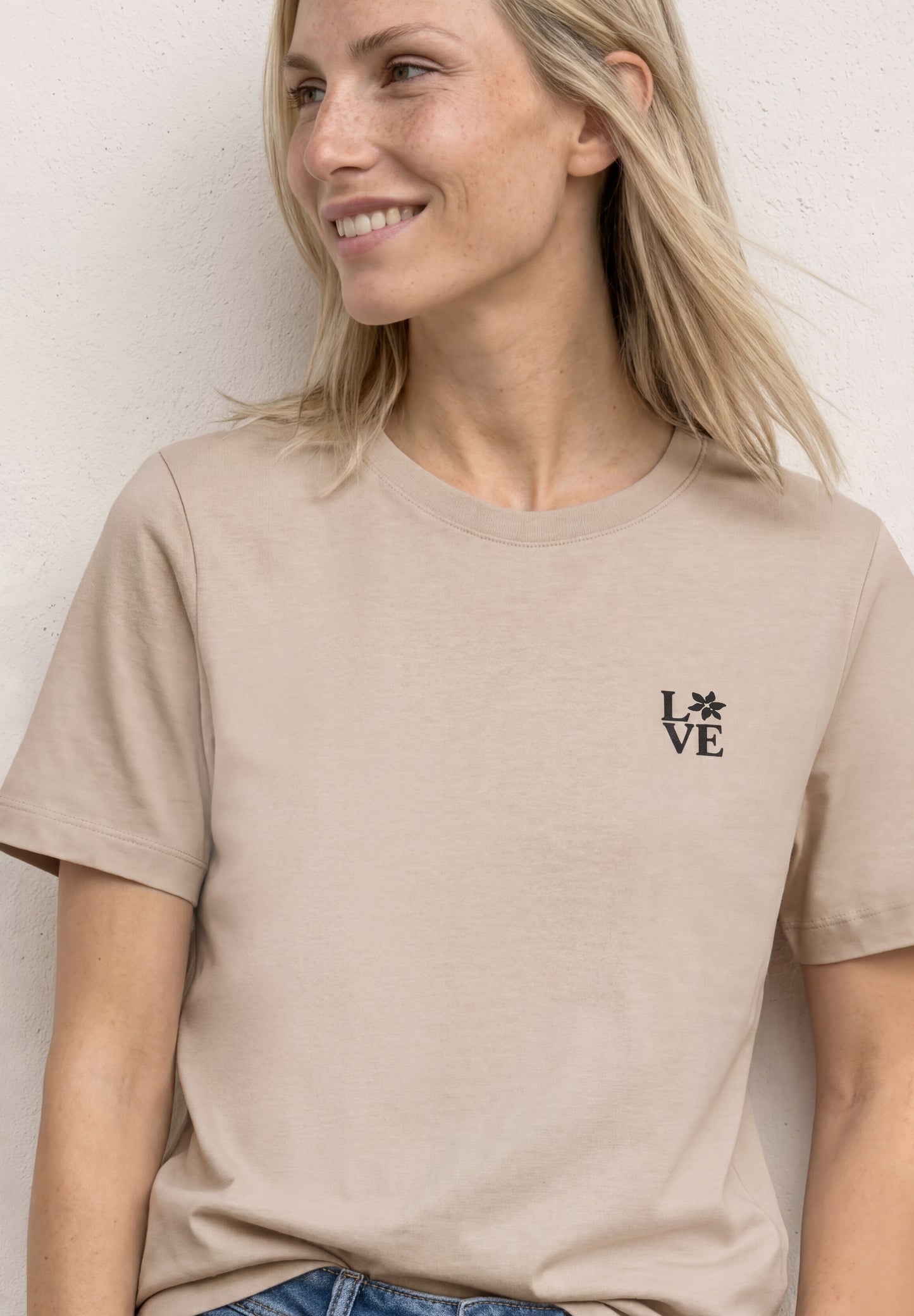 Street One - T-Shirt mit Rundhals und Printdetail - Farbe: clay sand
