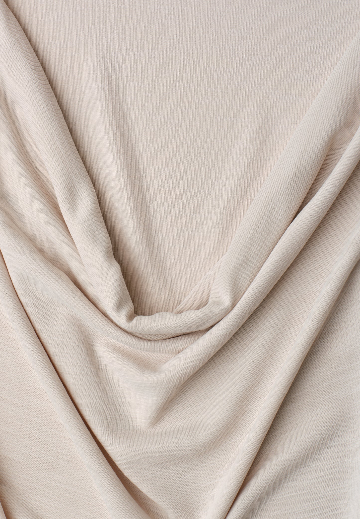 Street One - Silk-Look Top mit Wasserfall-Ausschnitt - Farbe: clay sand