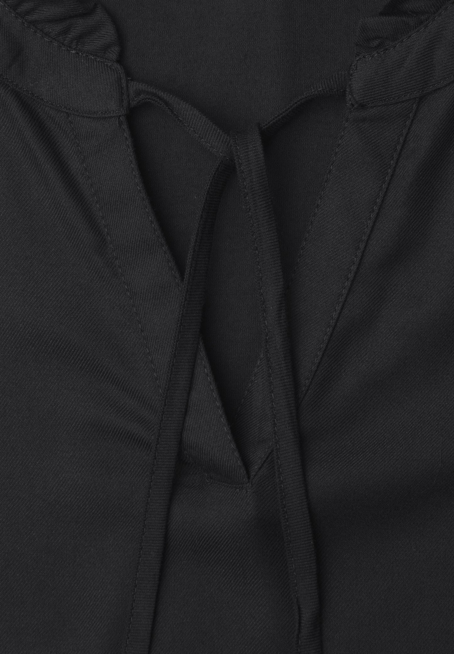 Street One - Top mit Strukturmix und Crochet-Details - Farbe: Black