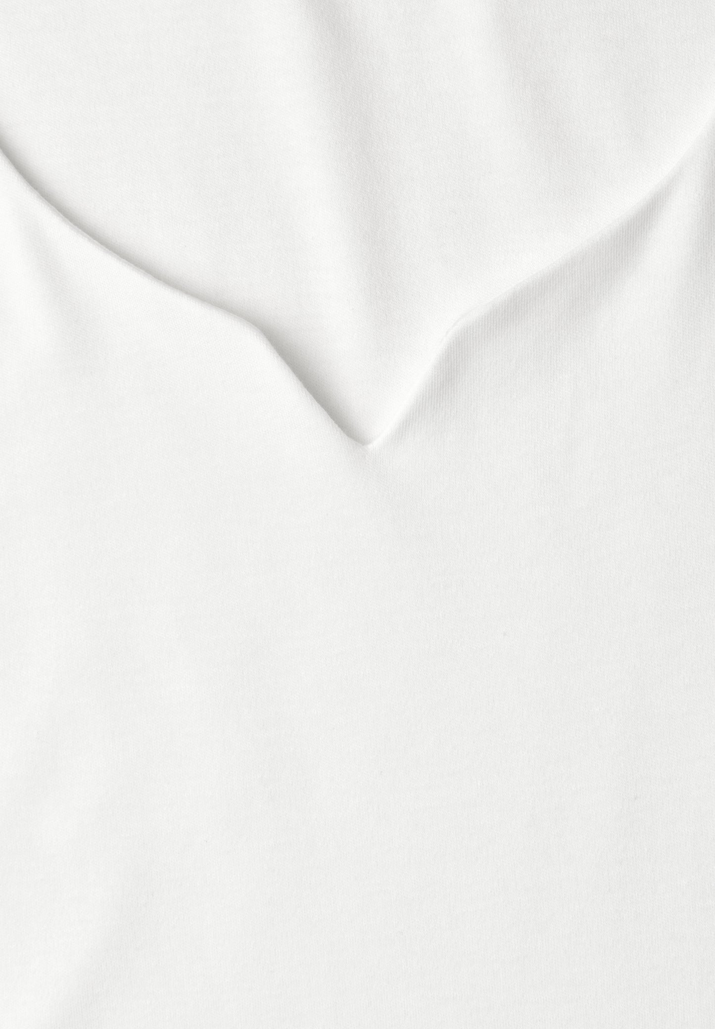 Street One - Basic Top mit Herzausschnitt - Farbe: off white