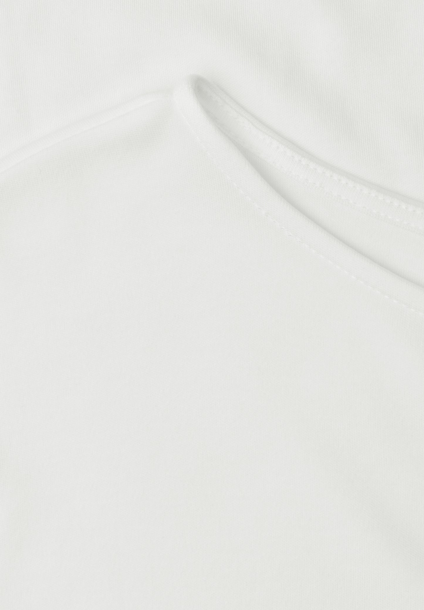 Street One - Basic Shirt mit Boat Neck und Elastikbund - Farbe: off white