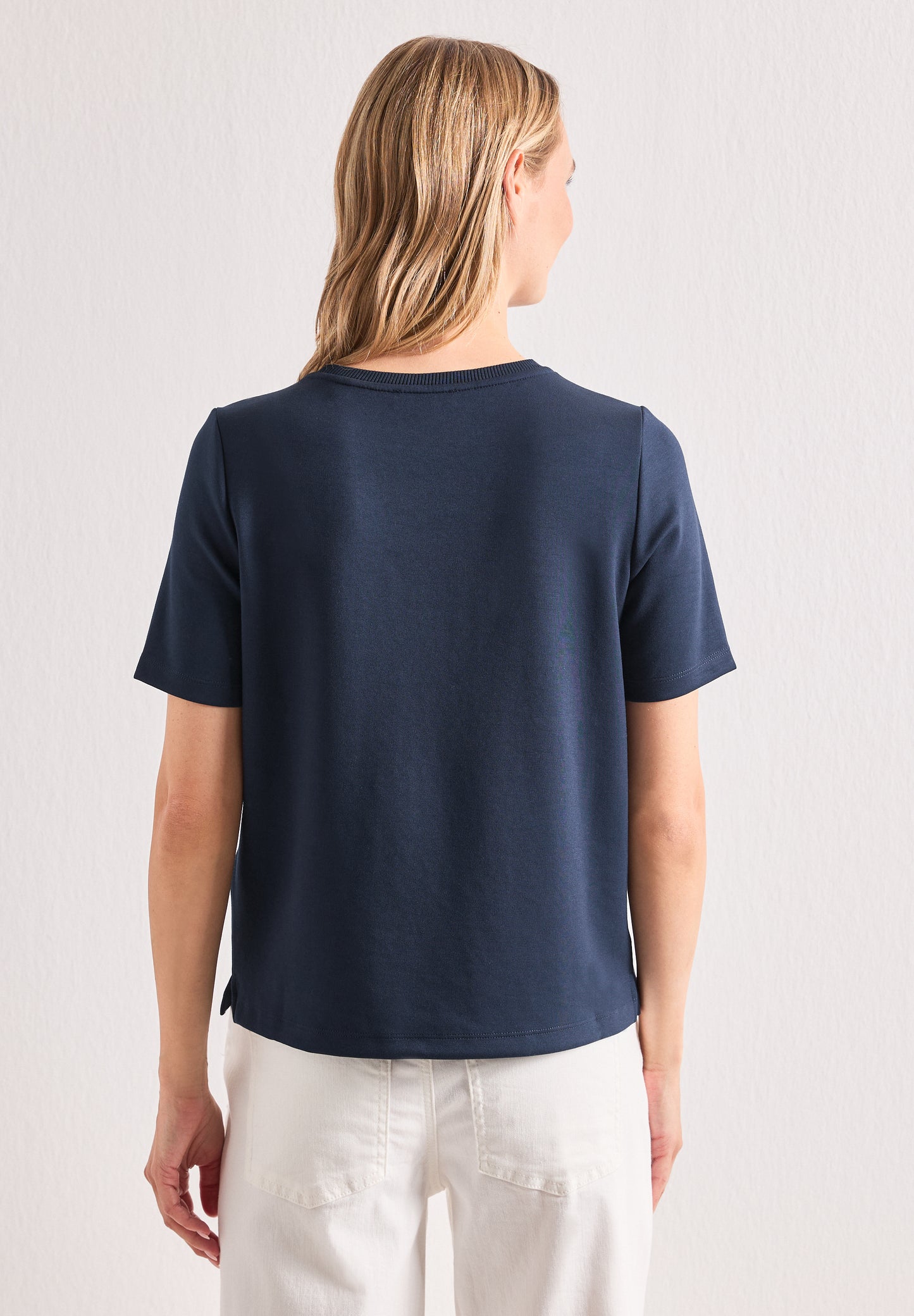 Street One - T-Shirt mit dekorativer Brusttasche - Farbe: darkest blue