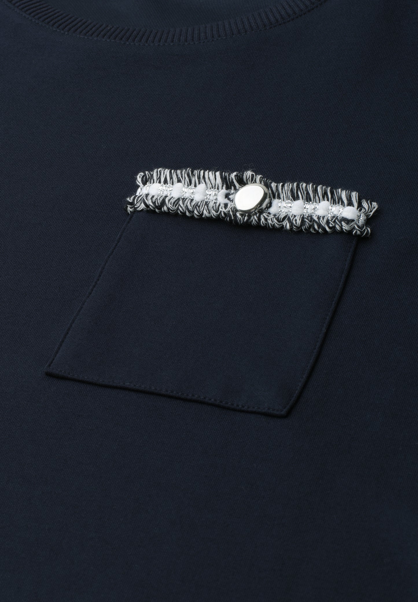 Street One - T-Shirt mit dekorativer Brusttasche - Farbe: darkest blue