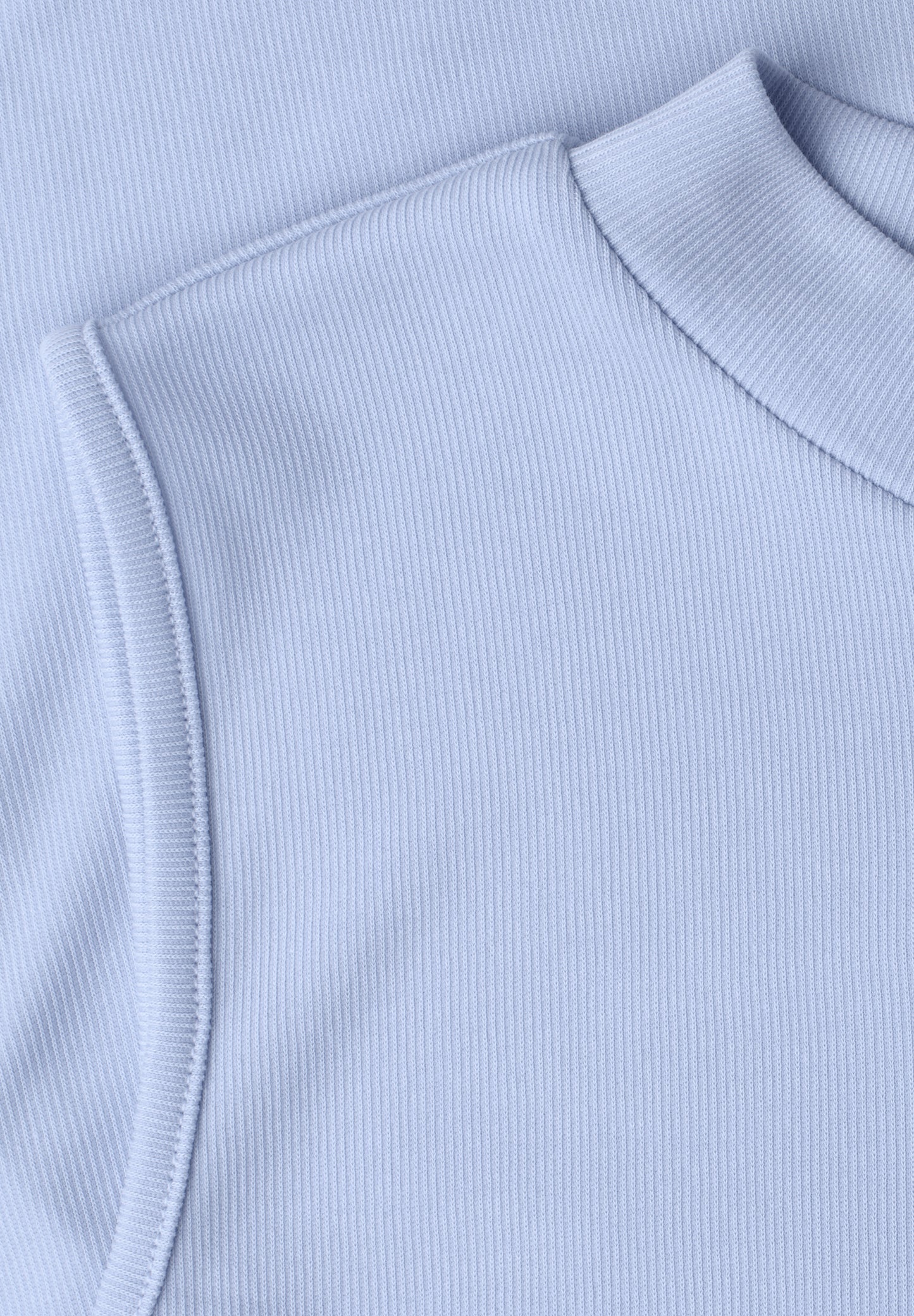 Street One - Top im Silk-Look mit Turtle Neck - Farbe: whispery blue
