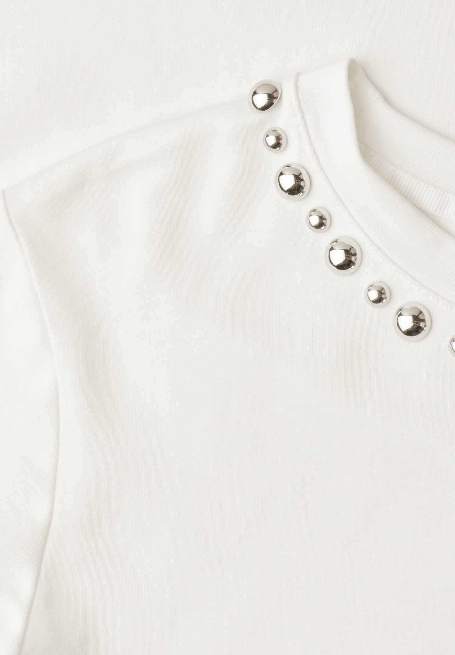 Street One - Damen T-Shirt mit Rundhals und dekorativen Details - Farbe: off white