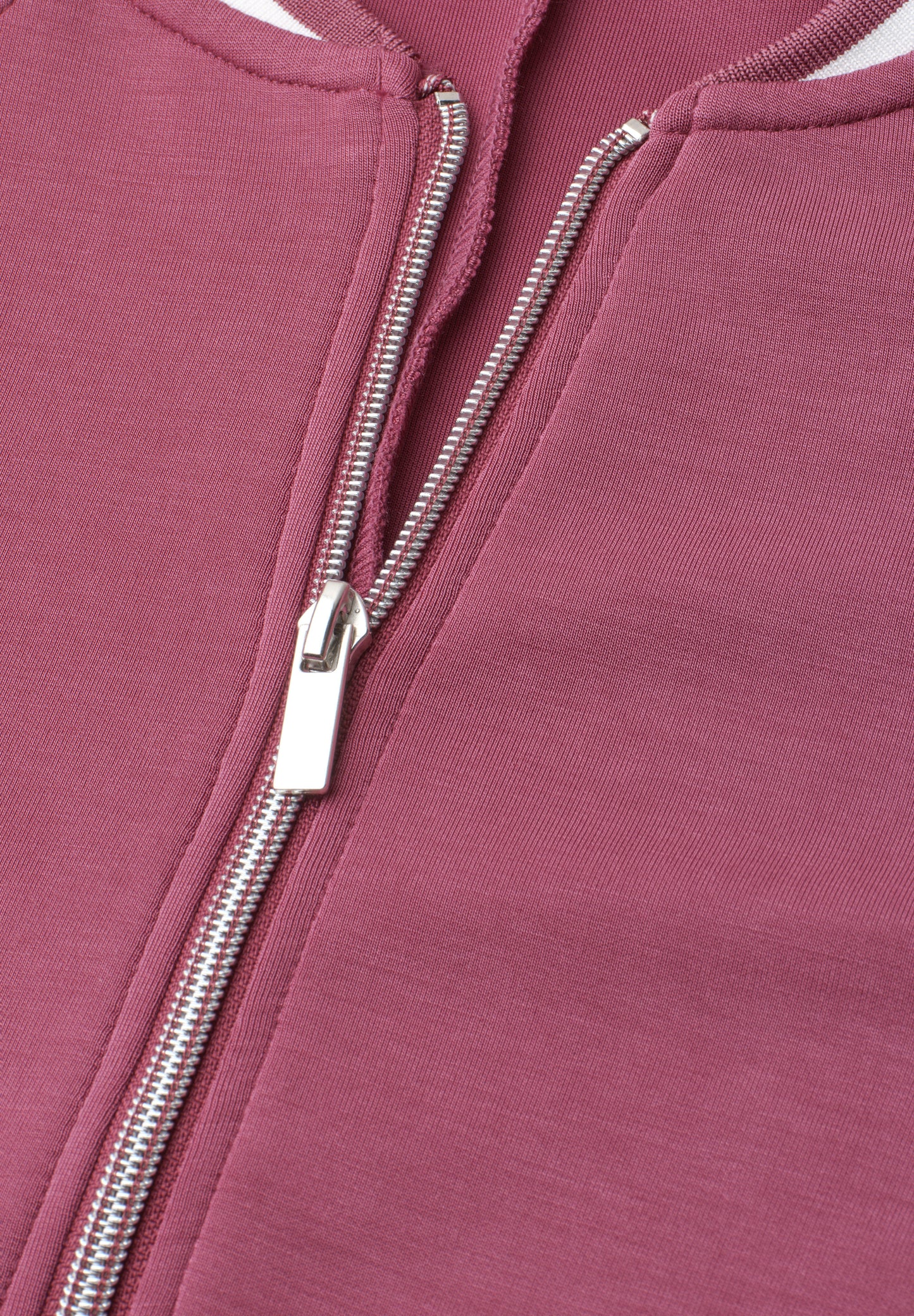Street One - Langarm Jacke im Silk-Look mit Zipper - Farbe: dark clouded blush
