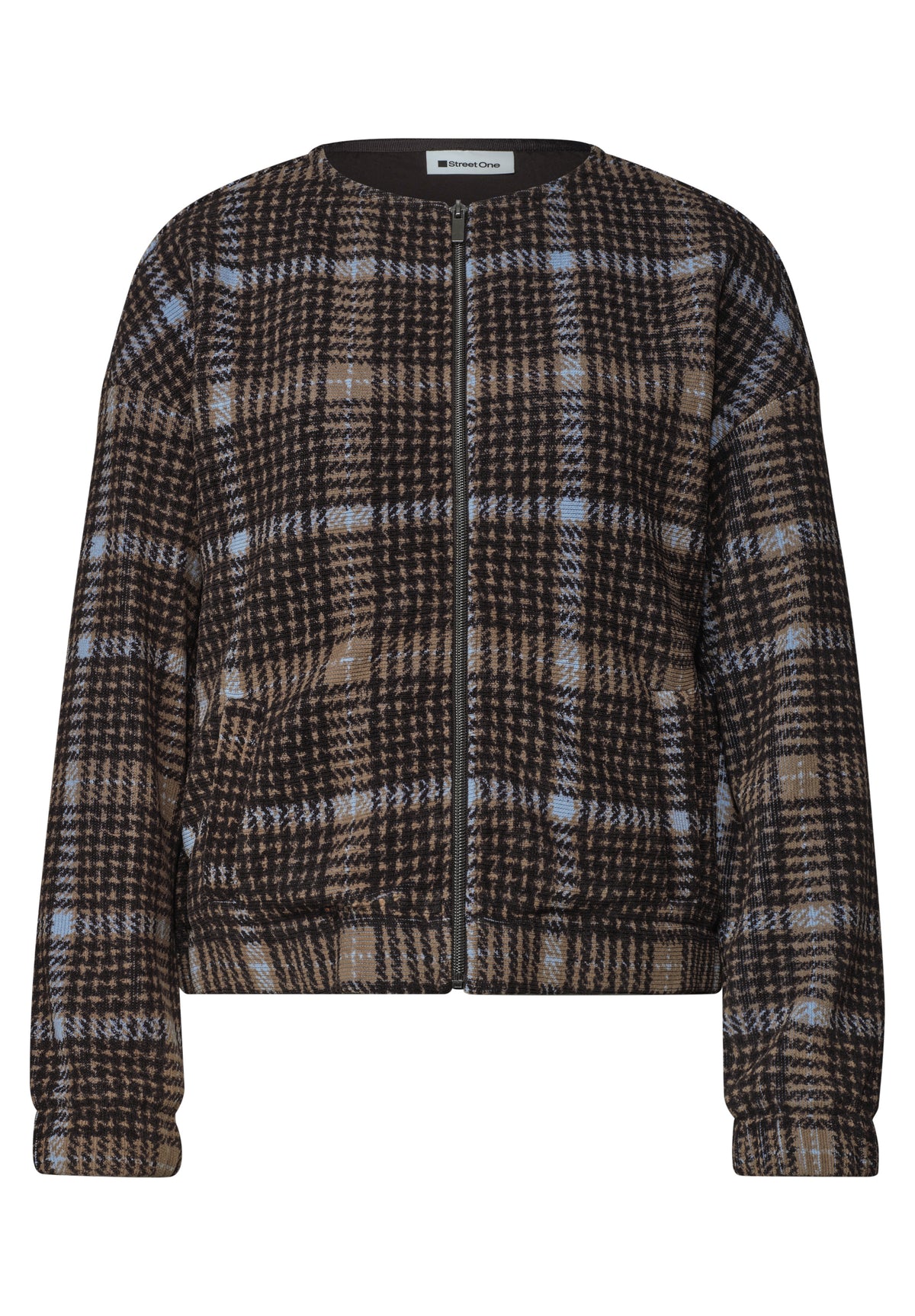 Street One - Jacke mit Rundhals und Cord-Struktur - Farbe: silk brown