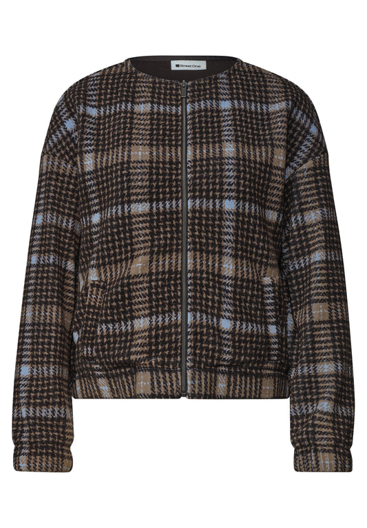 Street One - Jacke mit Rundhals und Cord-Struktur - Farbe: silk brown