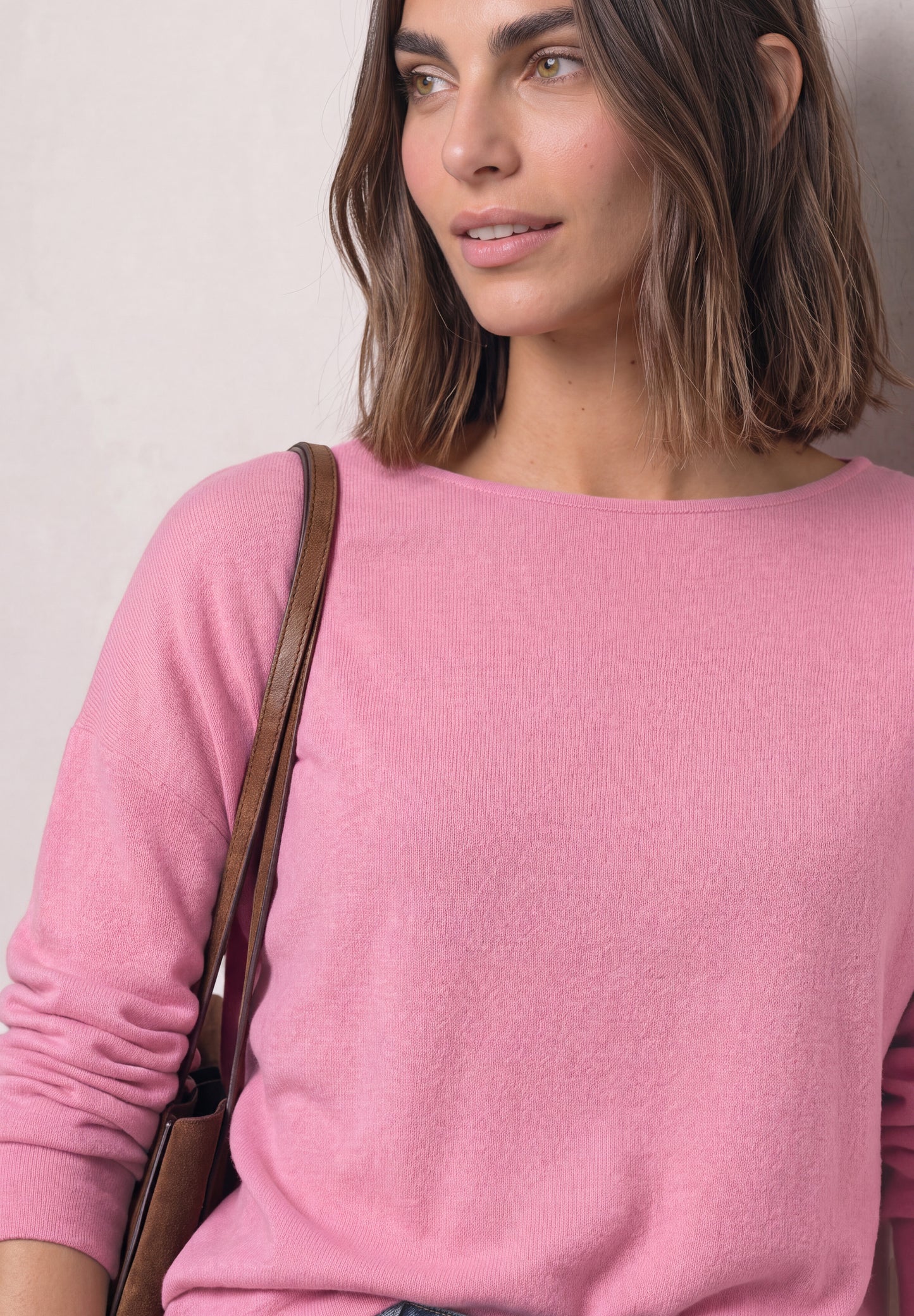 Street One - Langarm Shirt mit Elastikbund - Farbe: warm blush mel.