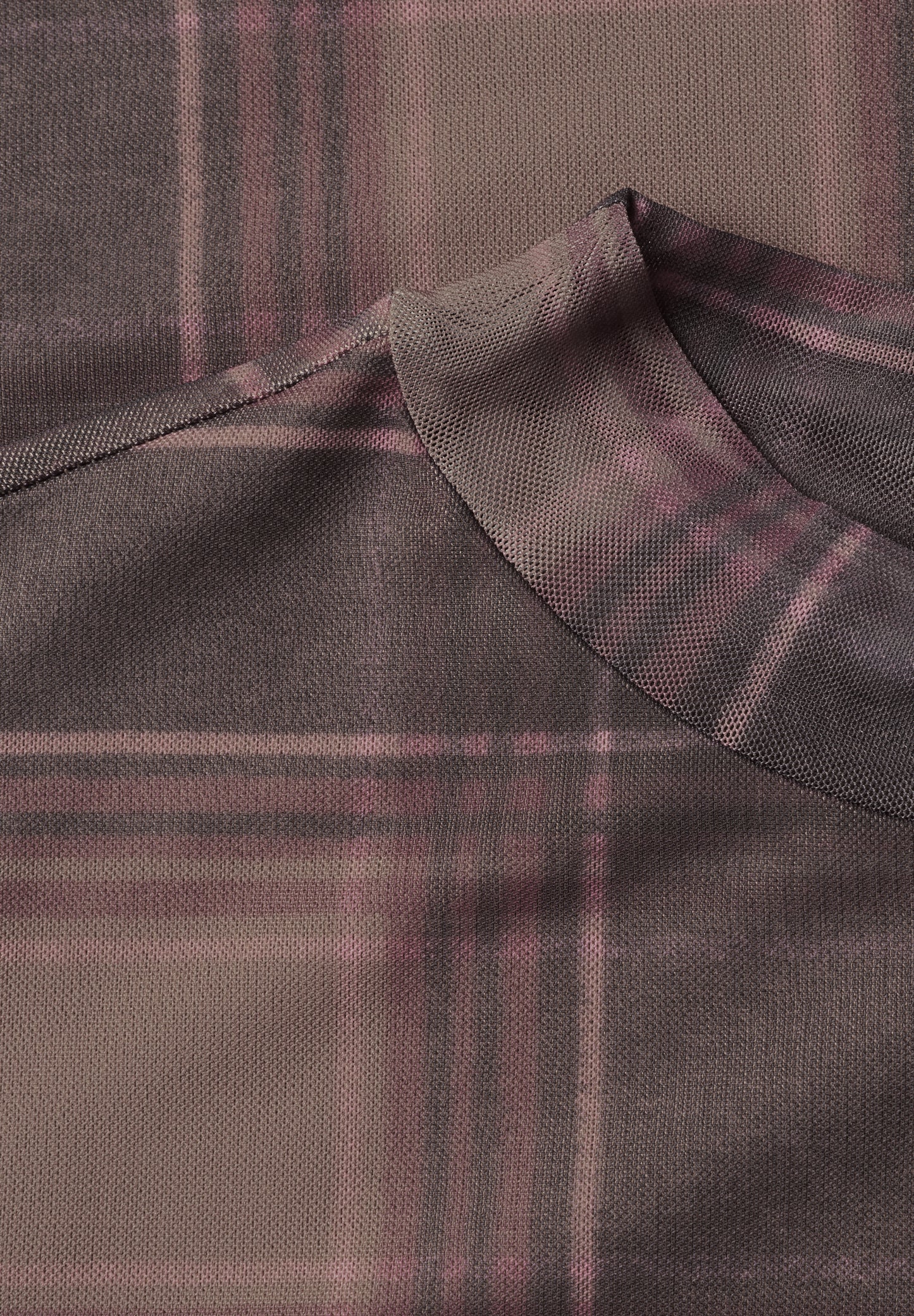 Street One - Langarm Mesh-Shirt mit Rundhals und Print - Farbe: sanded amber