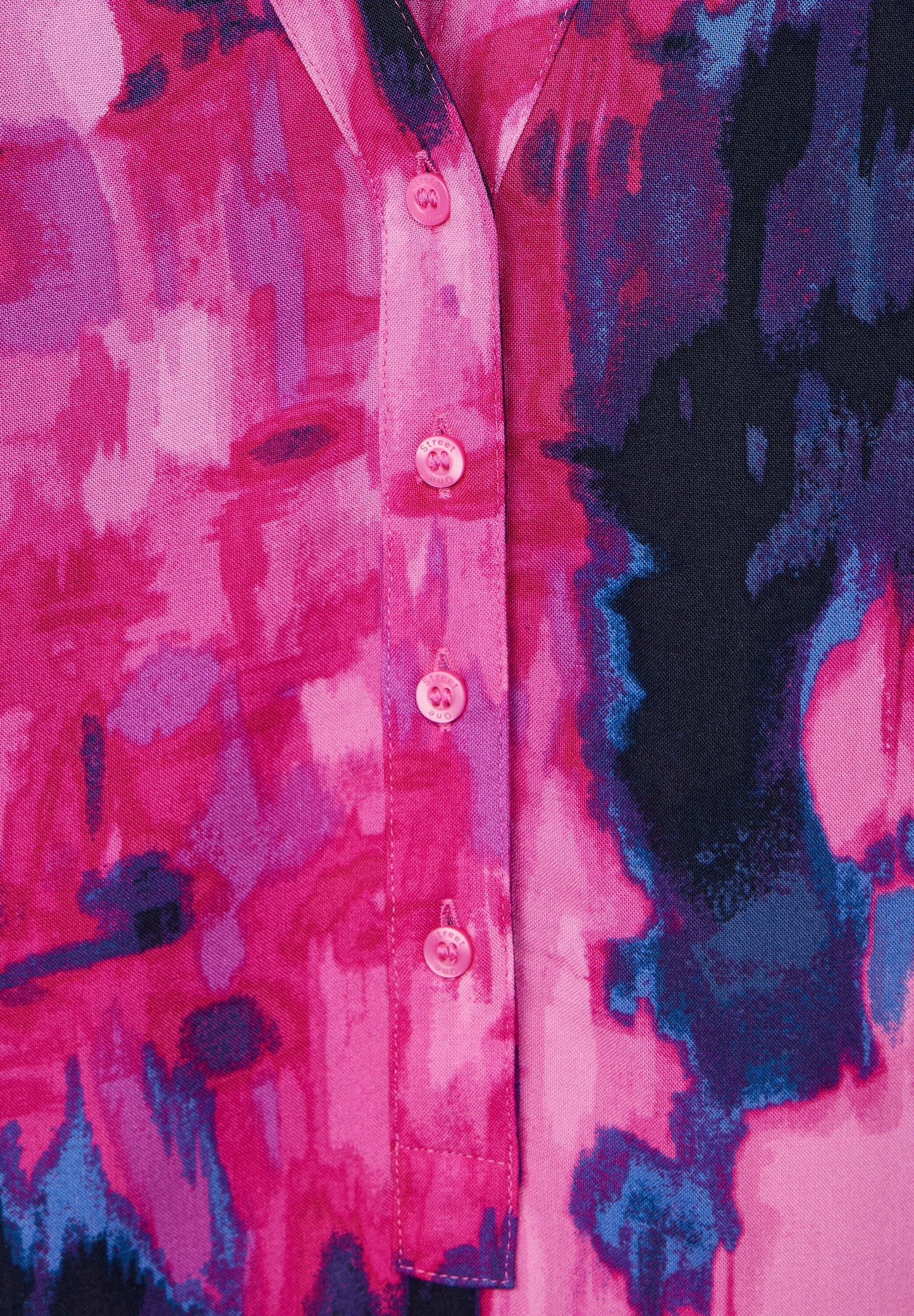 Street One - Bluse Viskose Printbluse - mehrfarbig pink