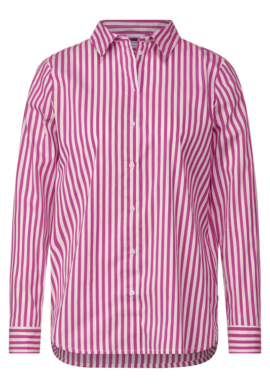 Street One - Streifen Hemdbluse - pink