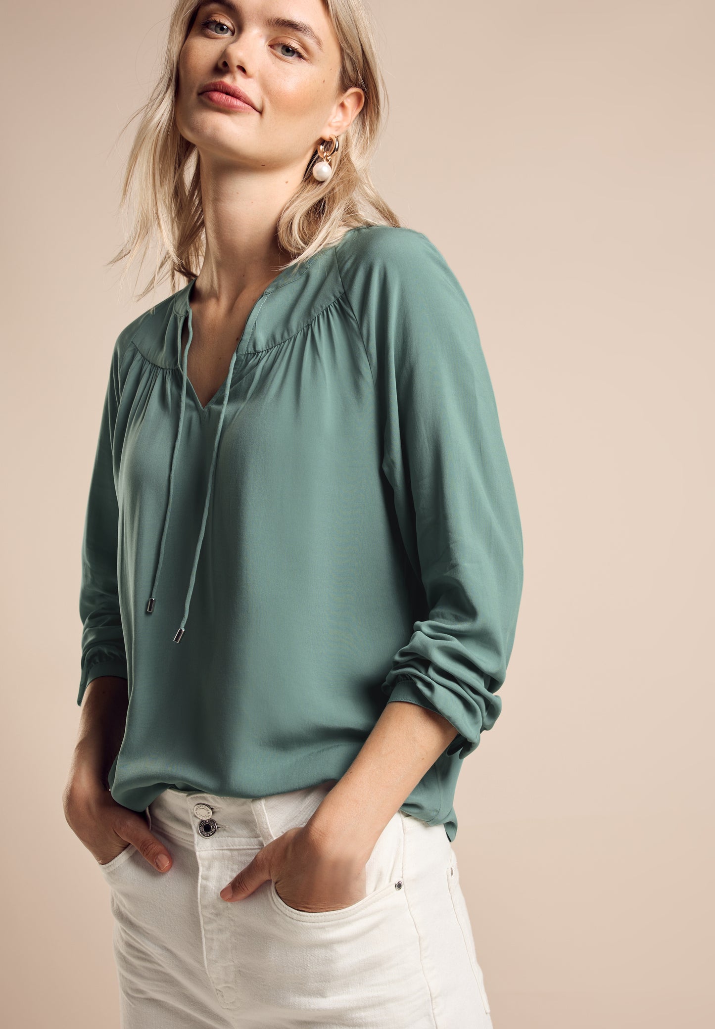 Street One Raglan-Bluse - Farbe: seafoam green