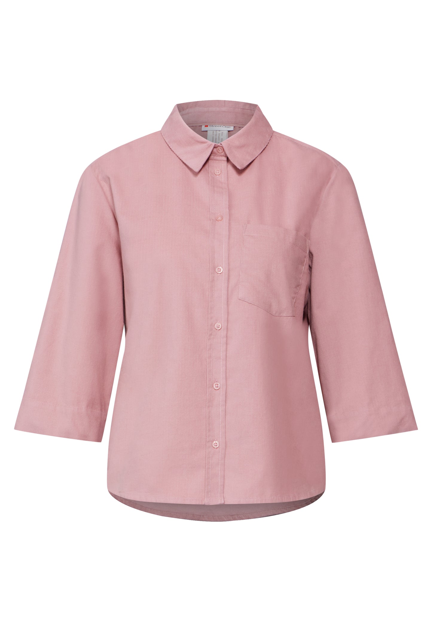 Street One Softe Cord-Bluse – Farbe: dusty petal rose