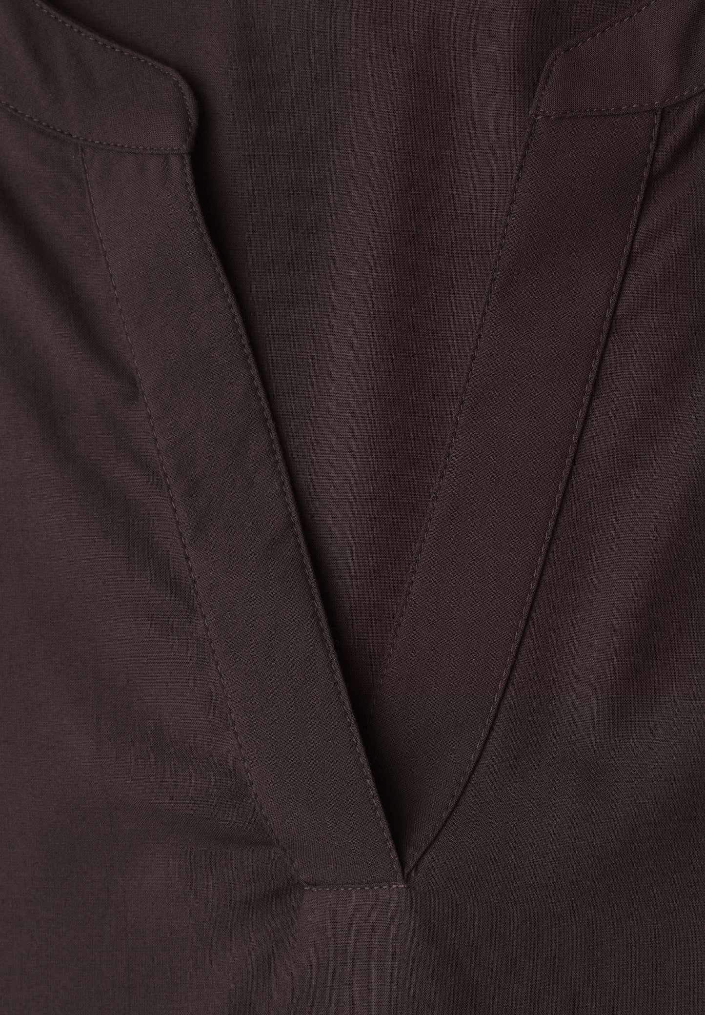 Street One - Kurzarm Bluse mit Turn-Up - Farbe: espresso brown