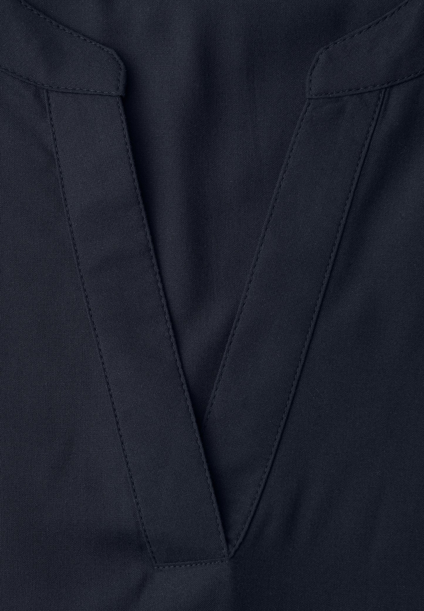 Street One - Kurzarm Bluse mit Turn-Up - Farbe: shadowed navy