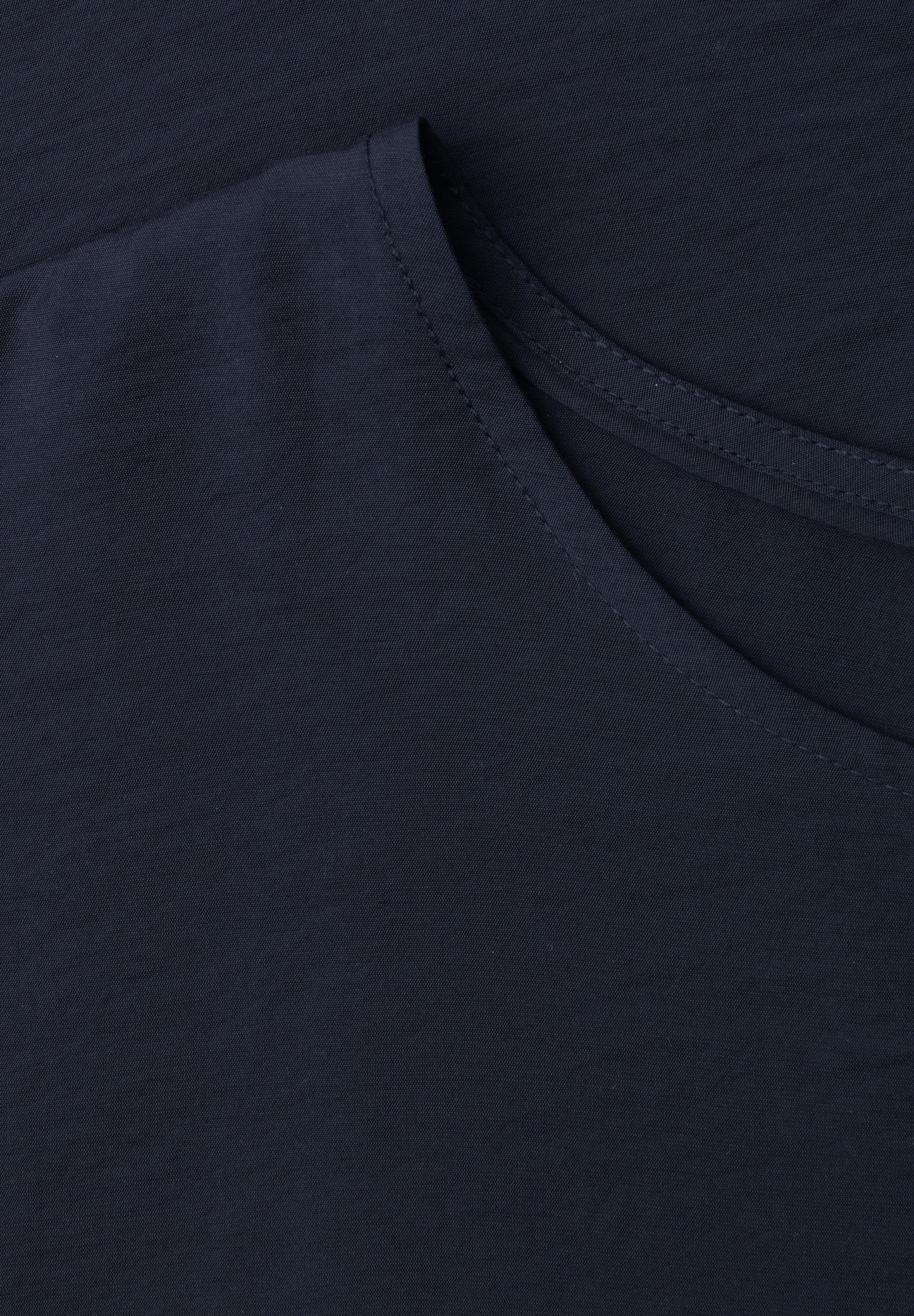 Street One - Dropped Shoulder Blusenshirt mit Rundhals - Farbe: deep blue