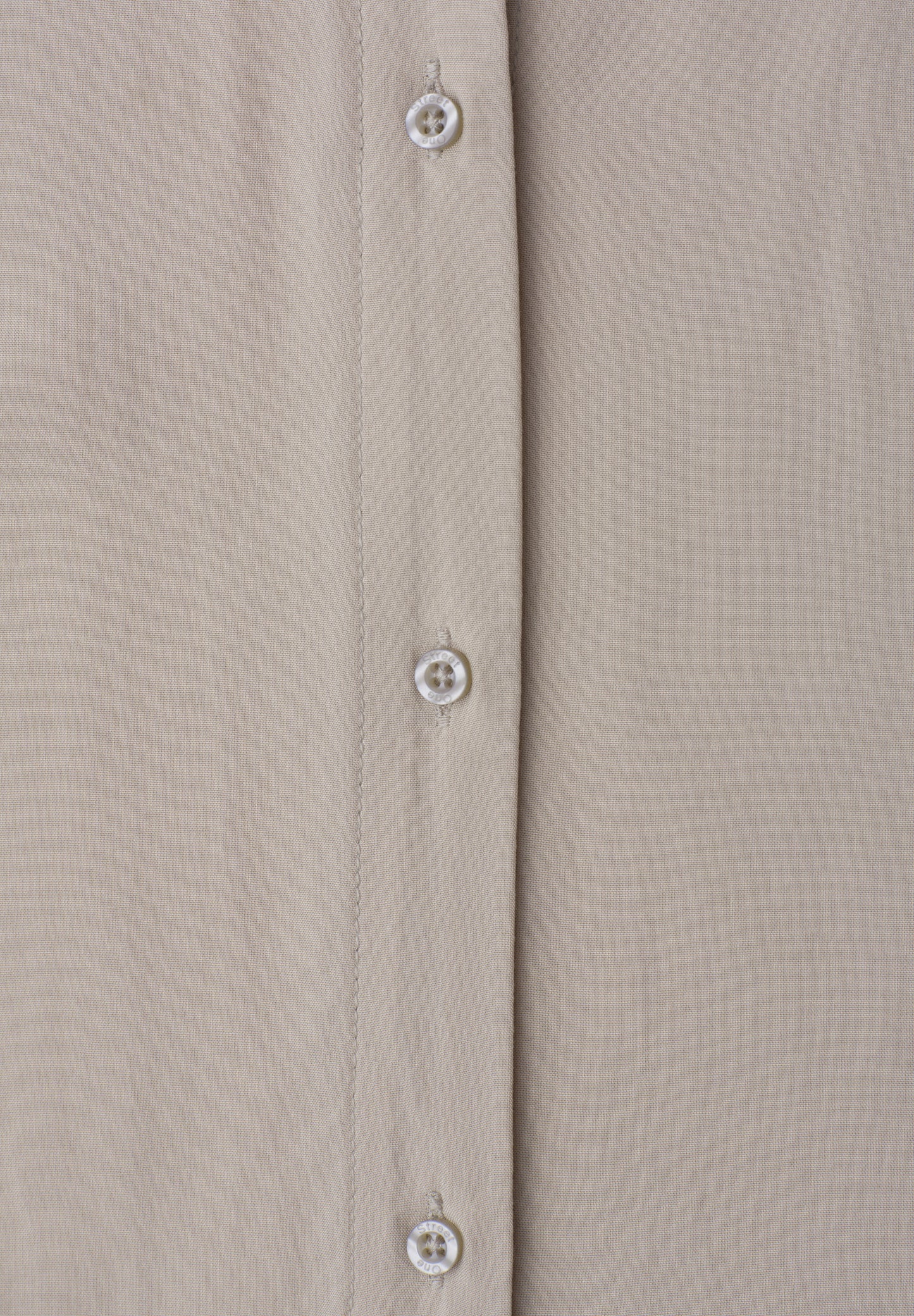 Street One - Dropped Shoulder Bluse mit Bowling-Kragen - Farbe: timeless beige
