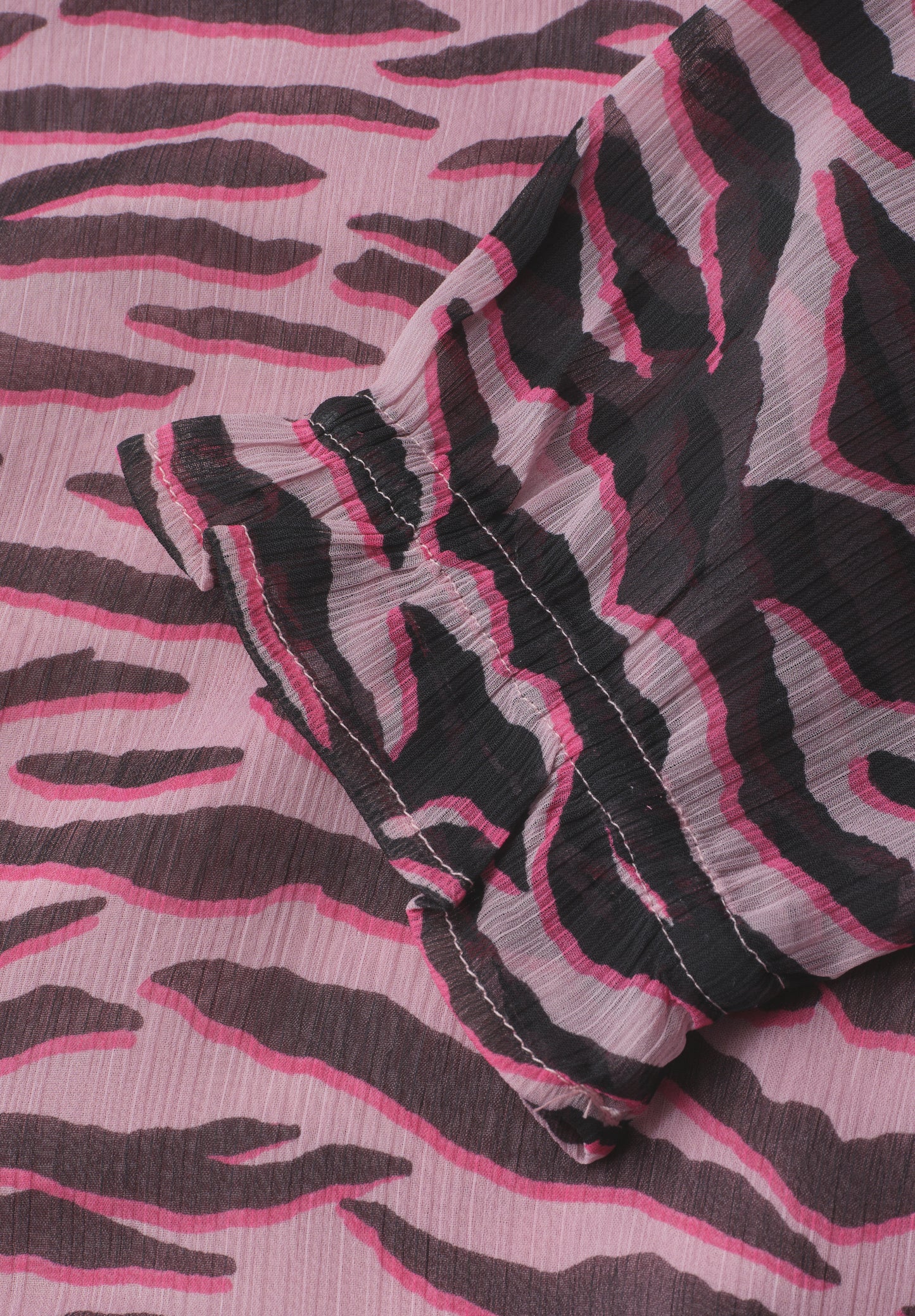 Street One - 3/4-Arm Bluse mit Rundhals aus Chiffon - Farbe: minimal rose