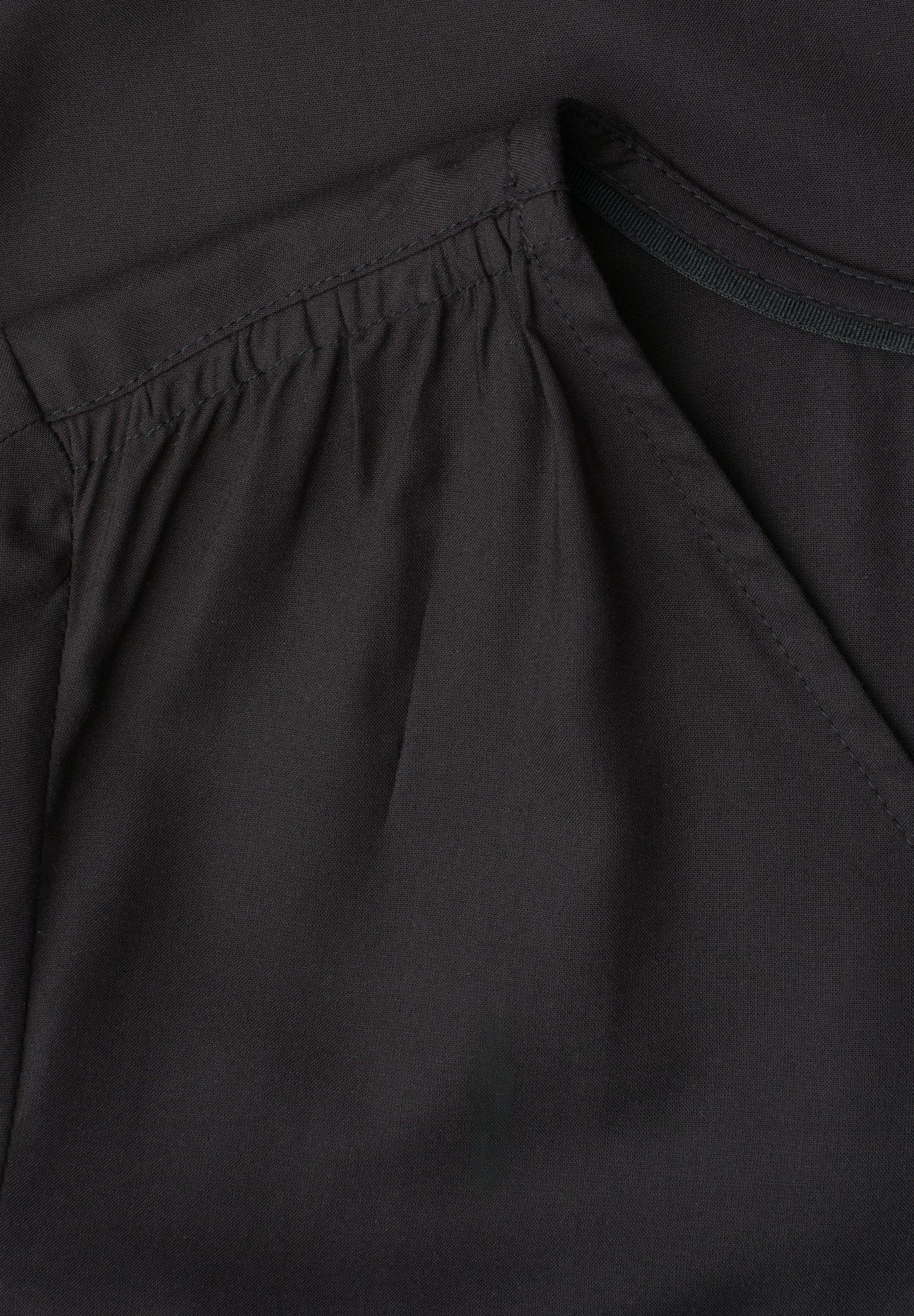 Street One - Kurzarm Blusenshirt mit V-Neck - Farbe: Black