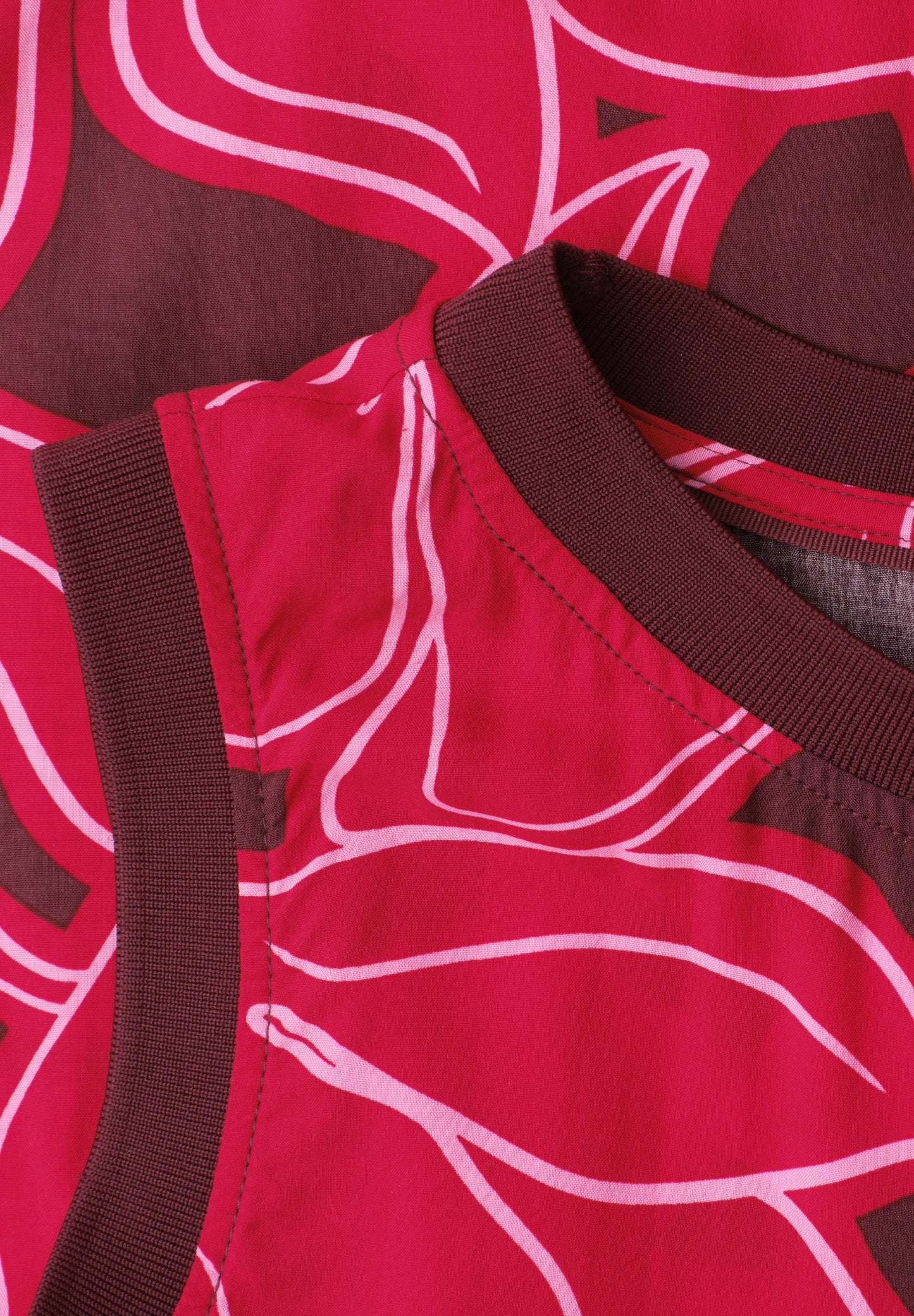 Street One - Blusentop mit Rundhals und Tape-Detail - Farbe: salsa red
