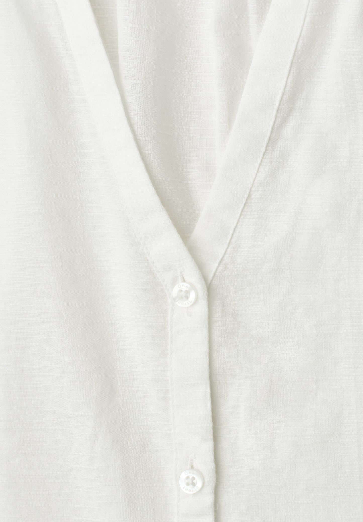 Street One - Dropped Shoulder Blusenshirt mit Tape - Farbe: off white