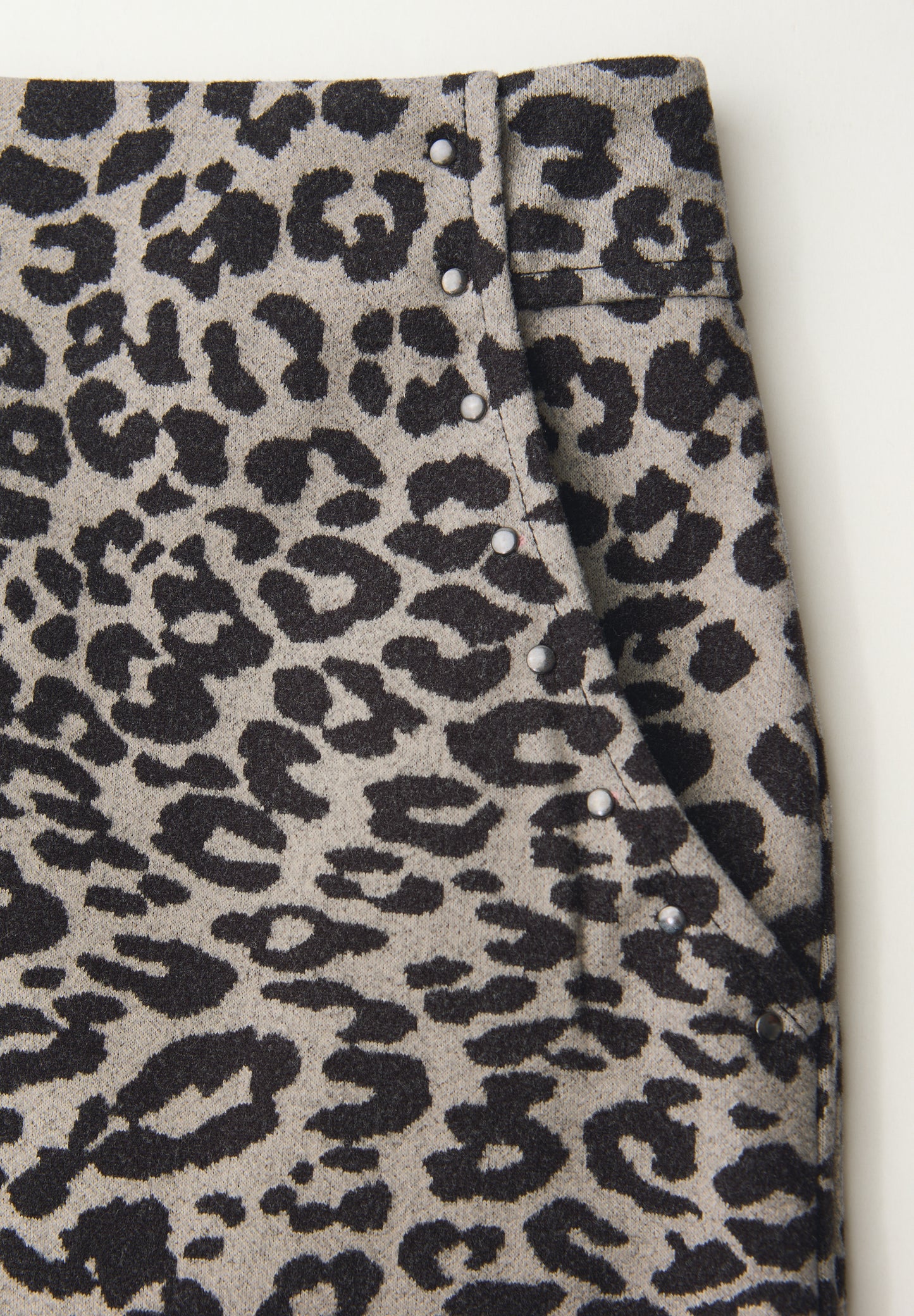 Street One - Rock in Wolloptik mit Nieten - Farbe: soft beige