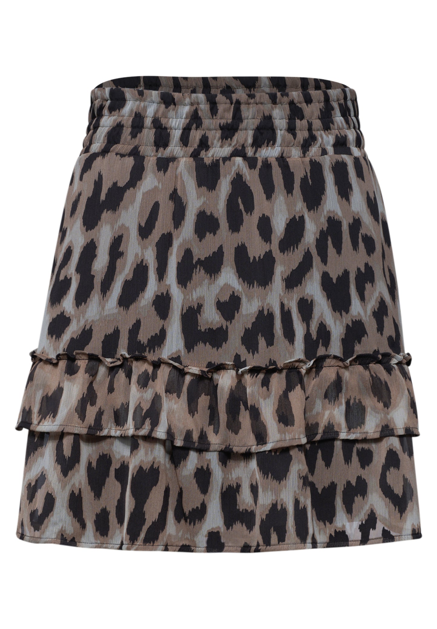Street One - Knielanger Rock aus Chiffon mit Print - Farbe: timeless beige
