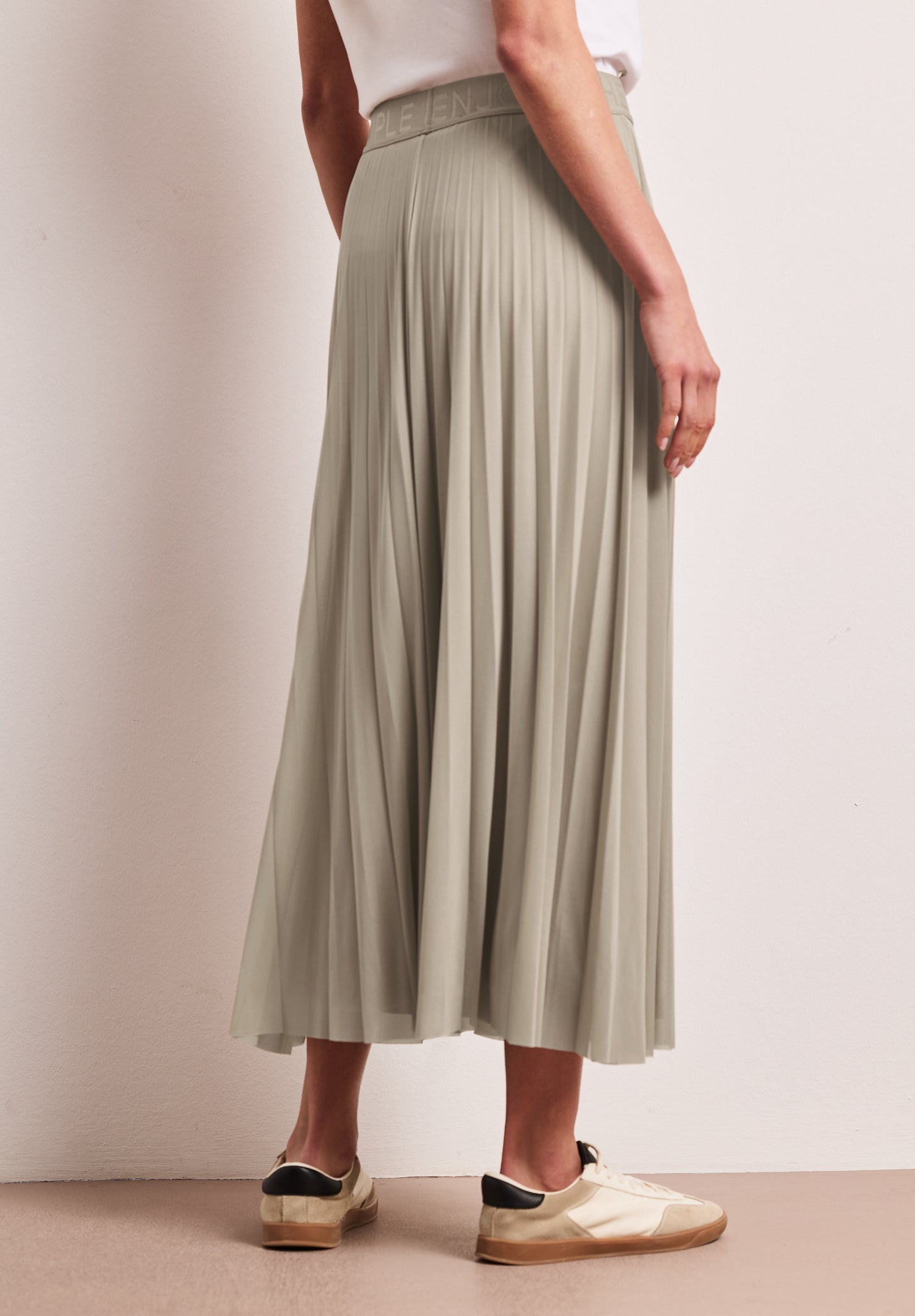 Street One - Midi-Rock aus Mesh - Farbe: timeless beige