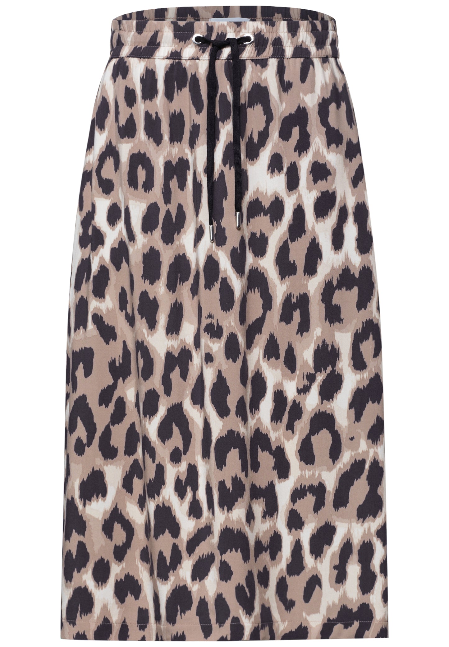 Street One - Midi-Rock mit Elastikbund und Print - Farbe: timeless beige