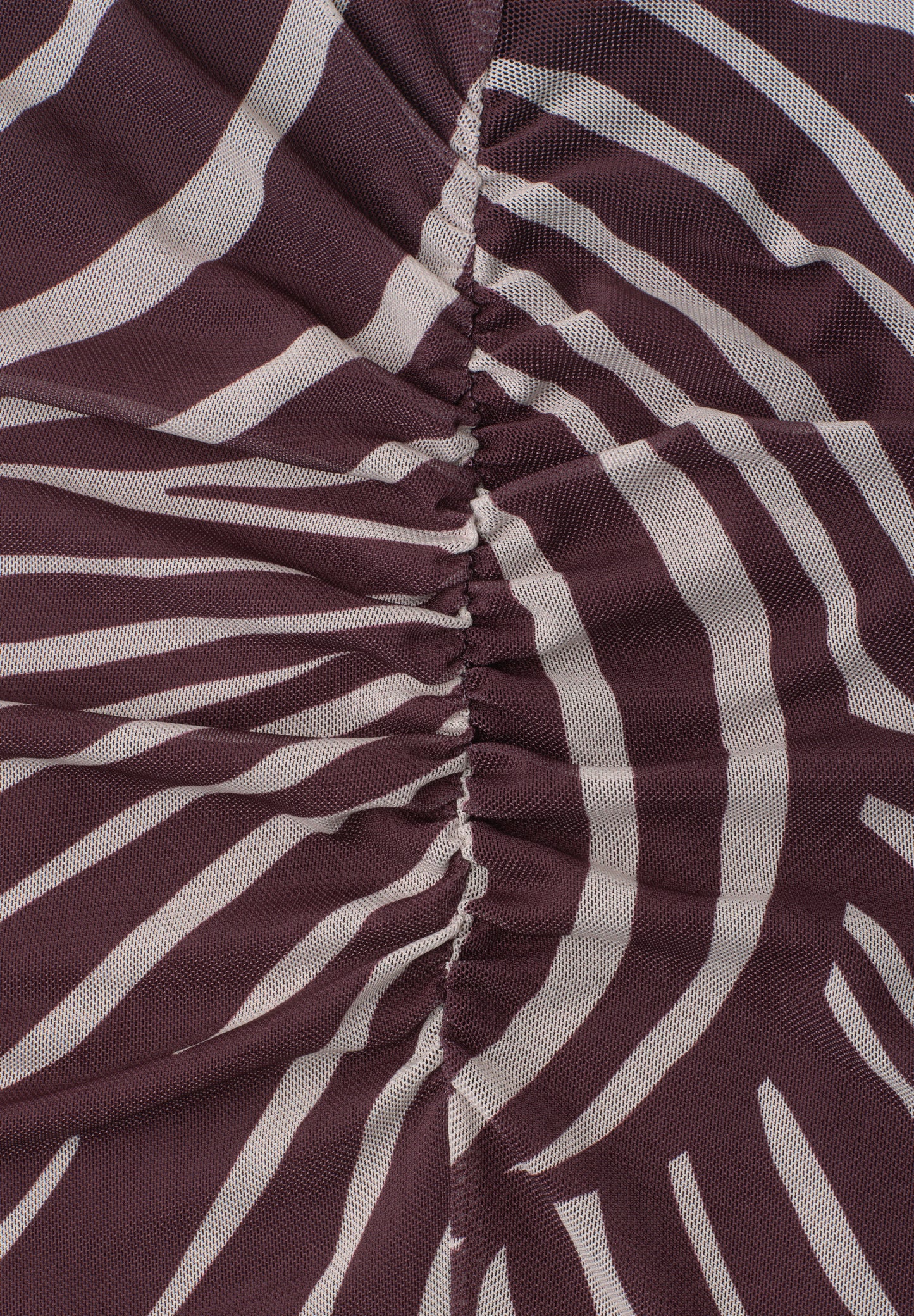 Street One - Midi-Rock aus Mesh mit Print - Farbe: rustic rouge
