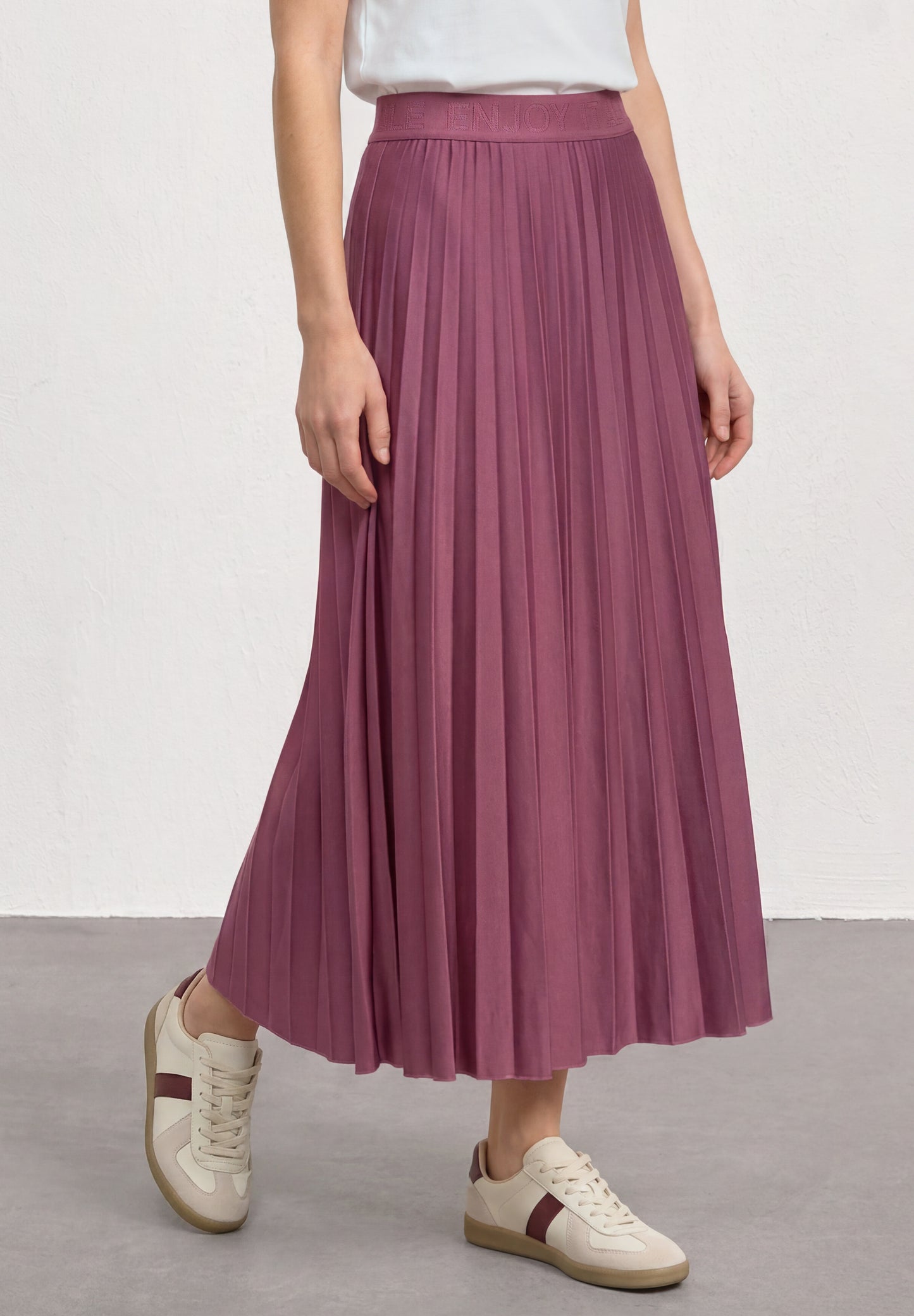 Street One - Midirock mit Struktur - Farbe: dark clouded blush