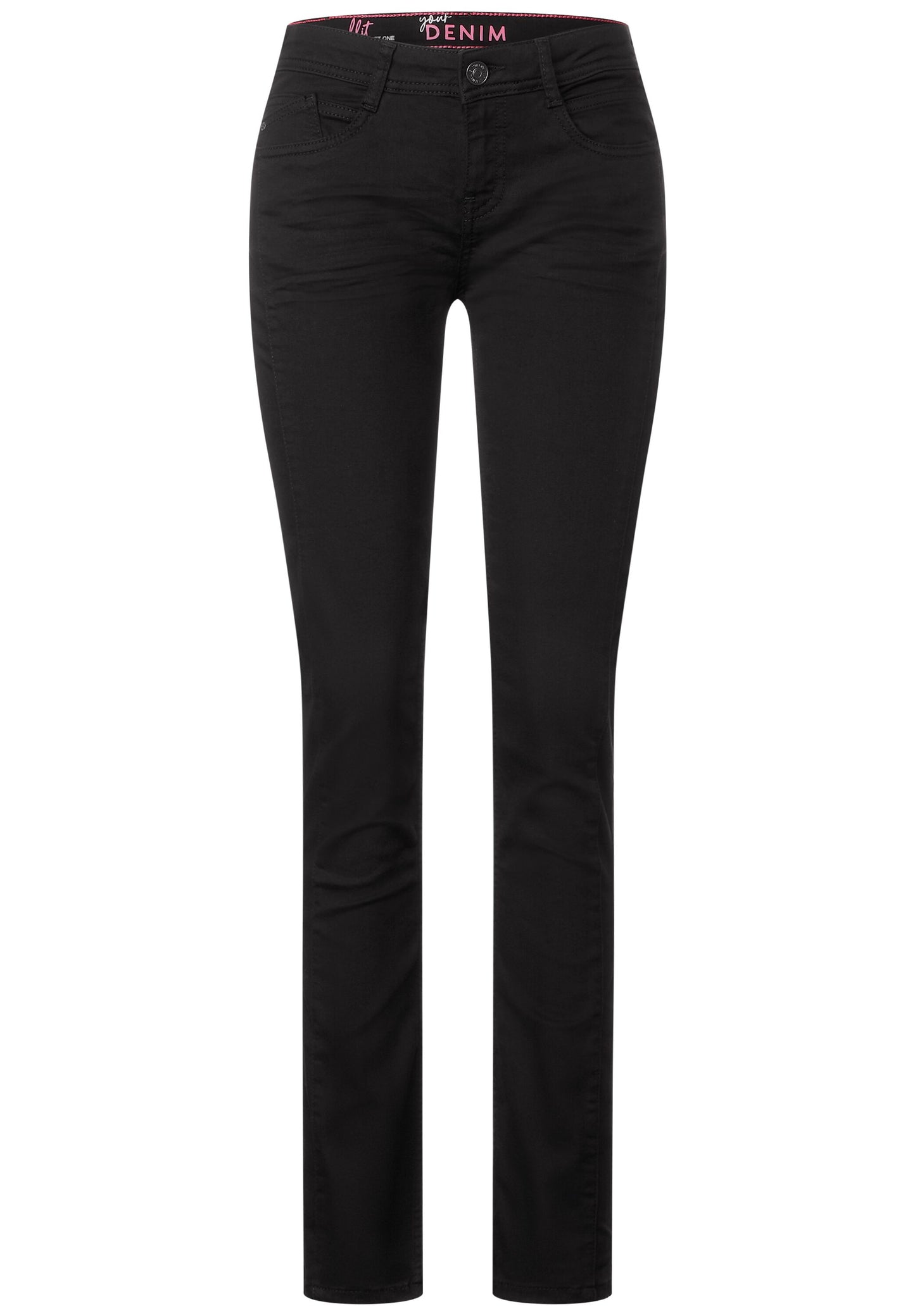 Street One Casual Fit Thermohose Style: Jane - schwarz