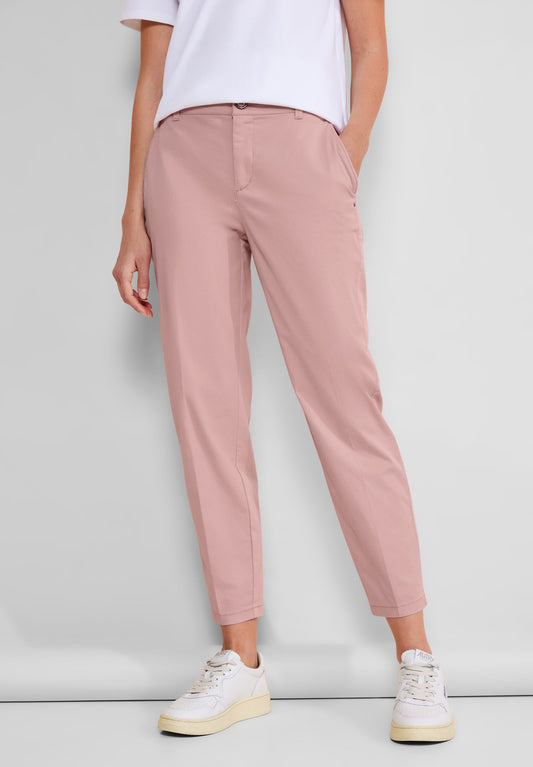 Street One - Casual Fit Chinohose - rosa