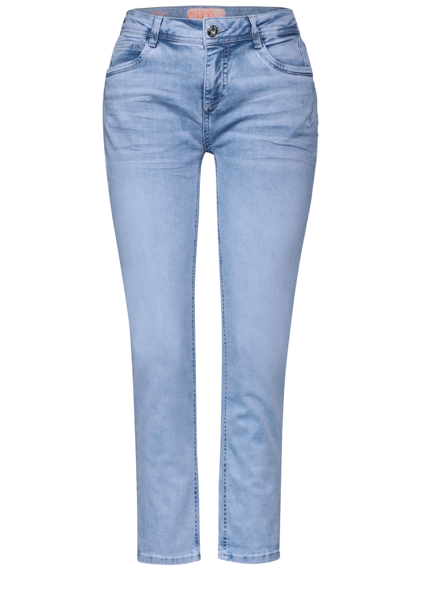 Street One - 7/8 Casual Fit Jeans - super light blue washed