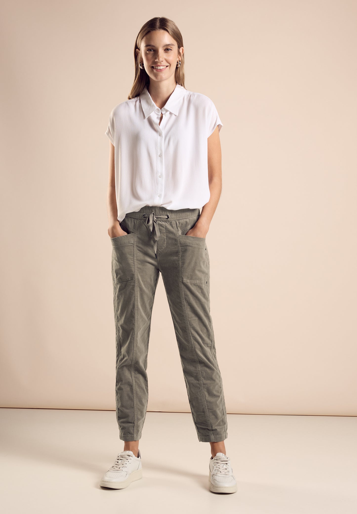 Street One Hose im Casual Fit - Farbe: sand