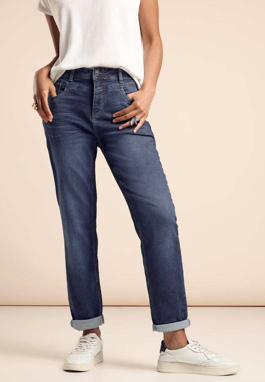 Street One Casual Fit Mom Jeans - Farbe: dunkelblau