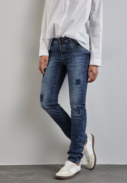 Street One Jeans im Casual Fit - Farbe: heavy indigo wash