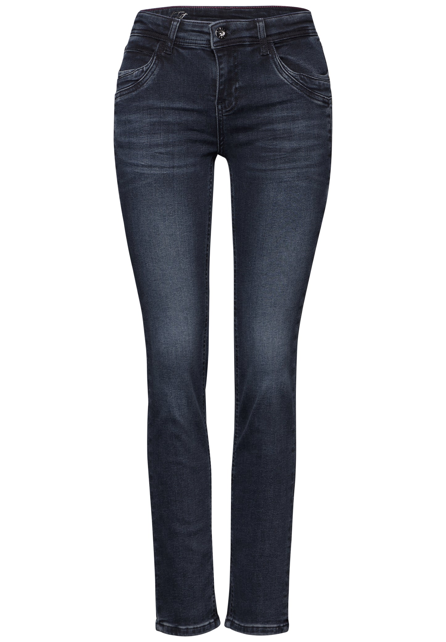 Street One Thermo Jeans - Farbe: blue black used wash