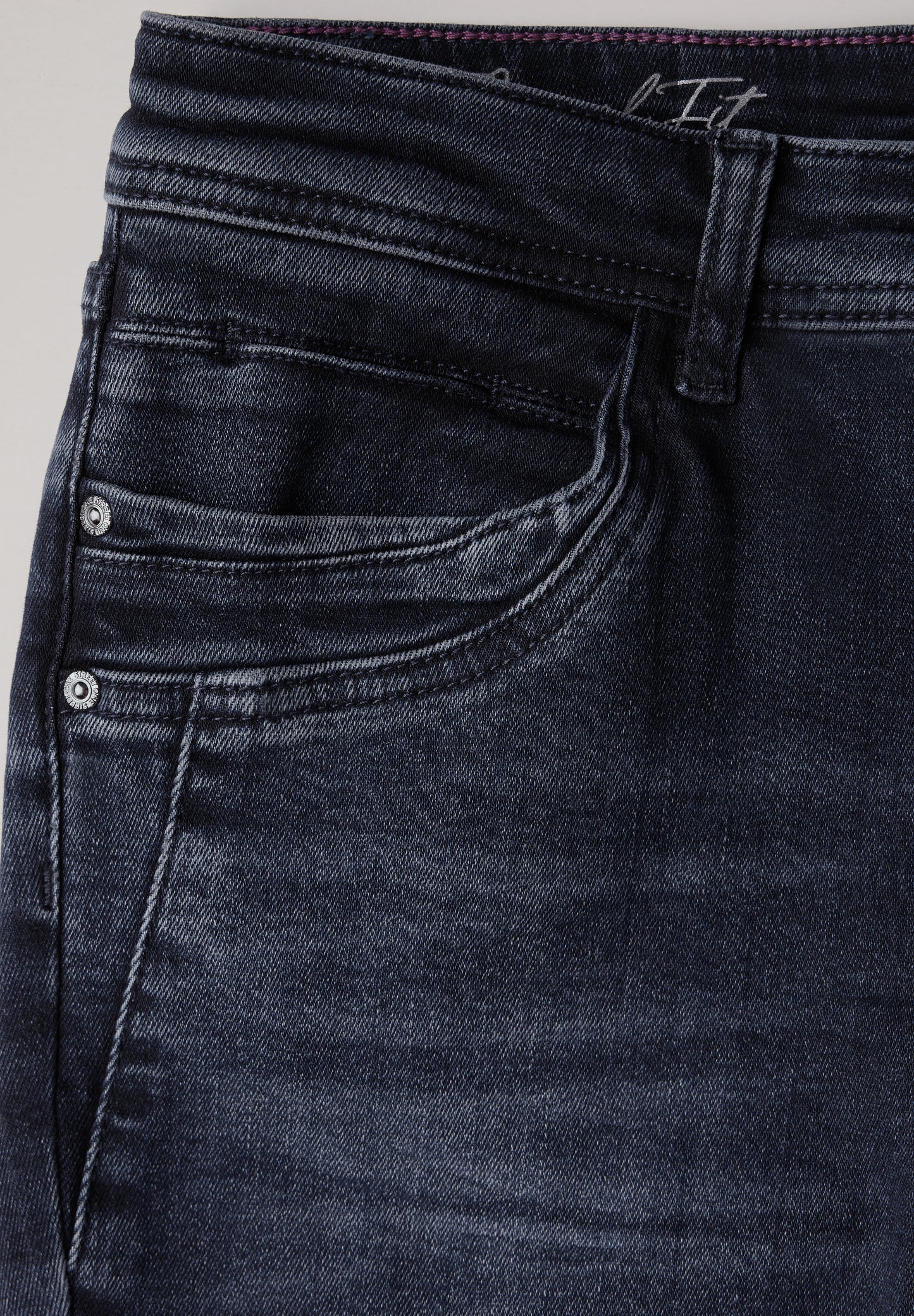 Street One Thermo Jeans - Farbe: blue black used wash